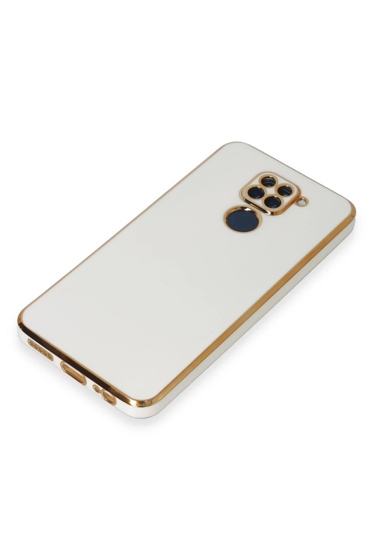 Newface Xiaomi Redmi Note 9 Kılıf Volet Silikon - Beyaz