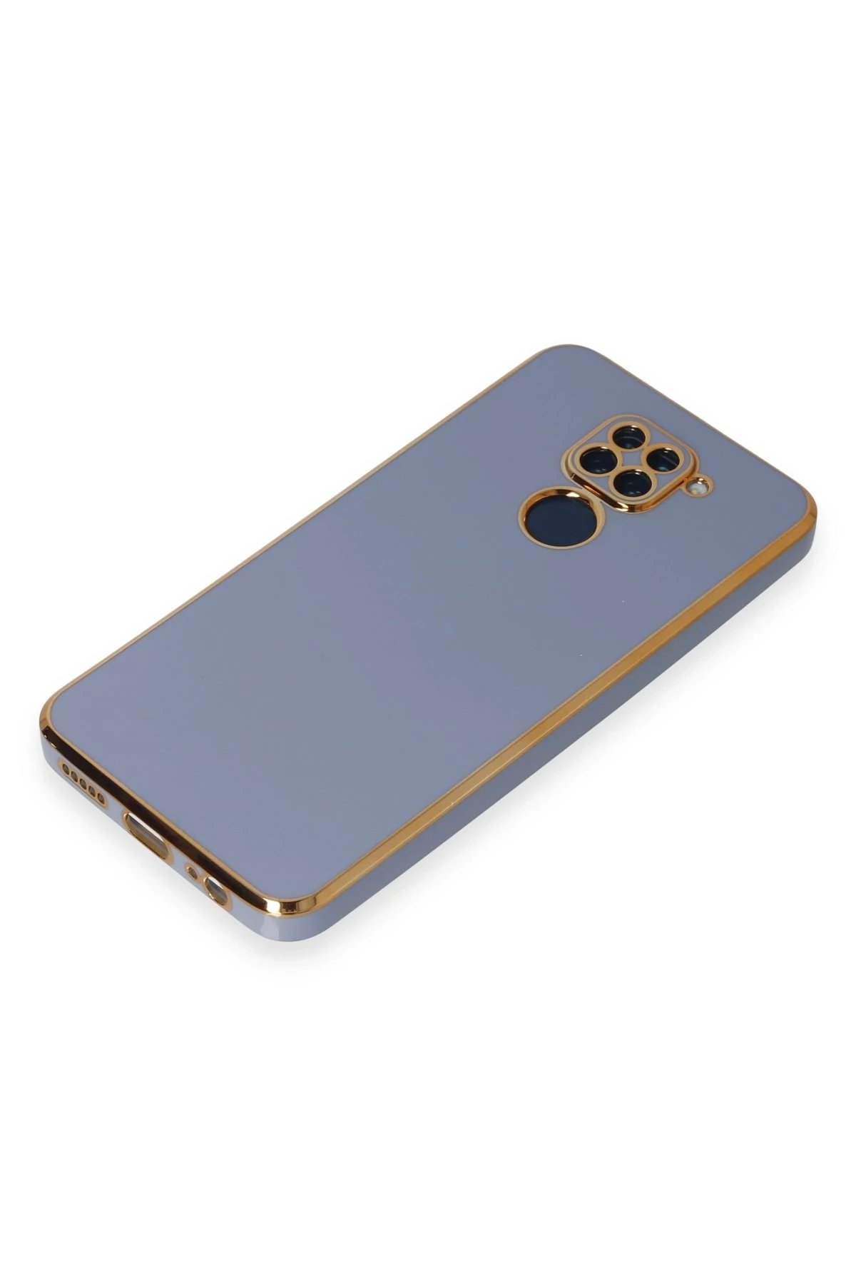 Newface Xiaomi Redmi Note 9 Kılıf Volet Silikon - Mavi