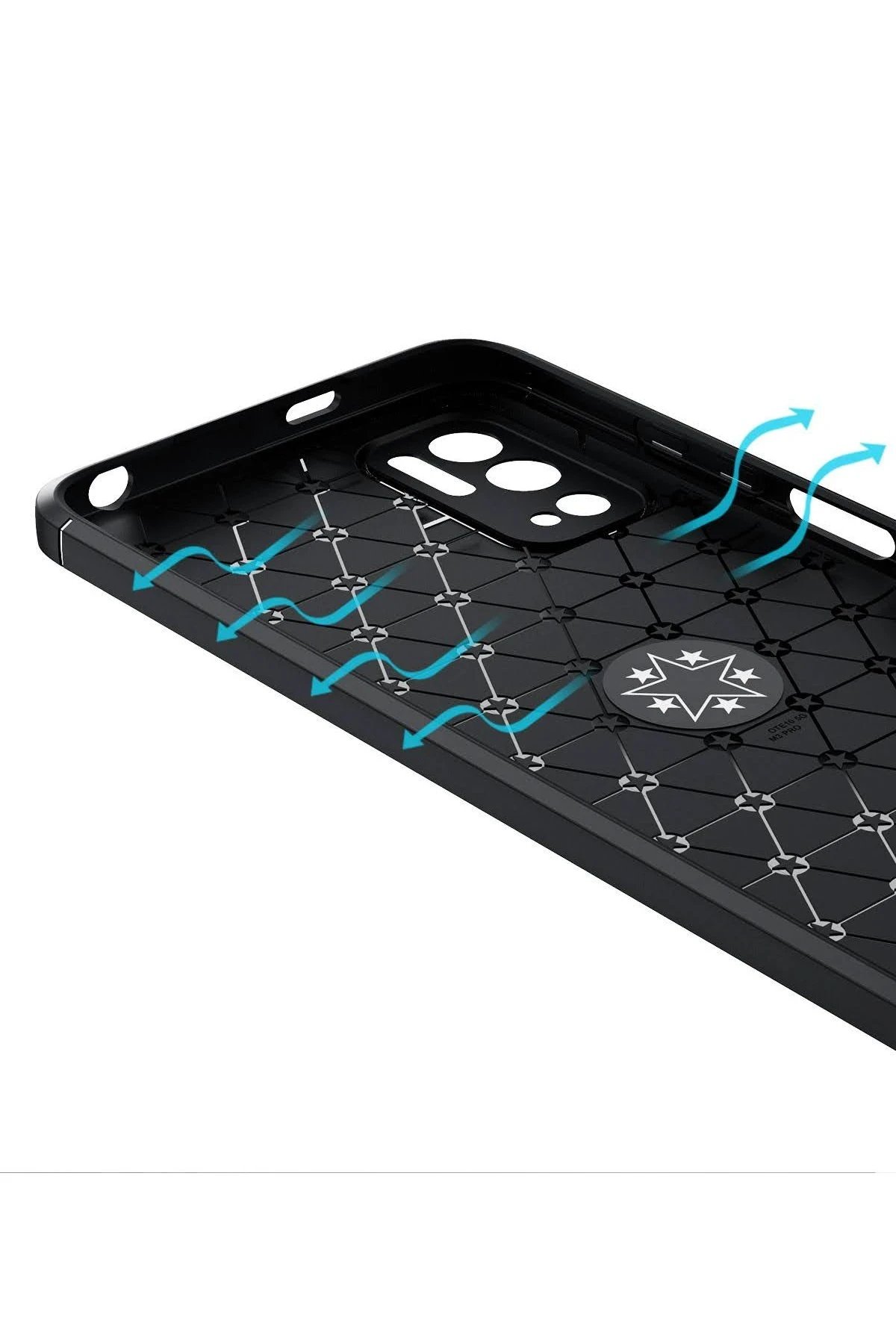 Newface Xiaomi Redmi Note 10 5G Kılıf Range Yüzüklü Silikon - Siyah