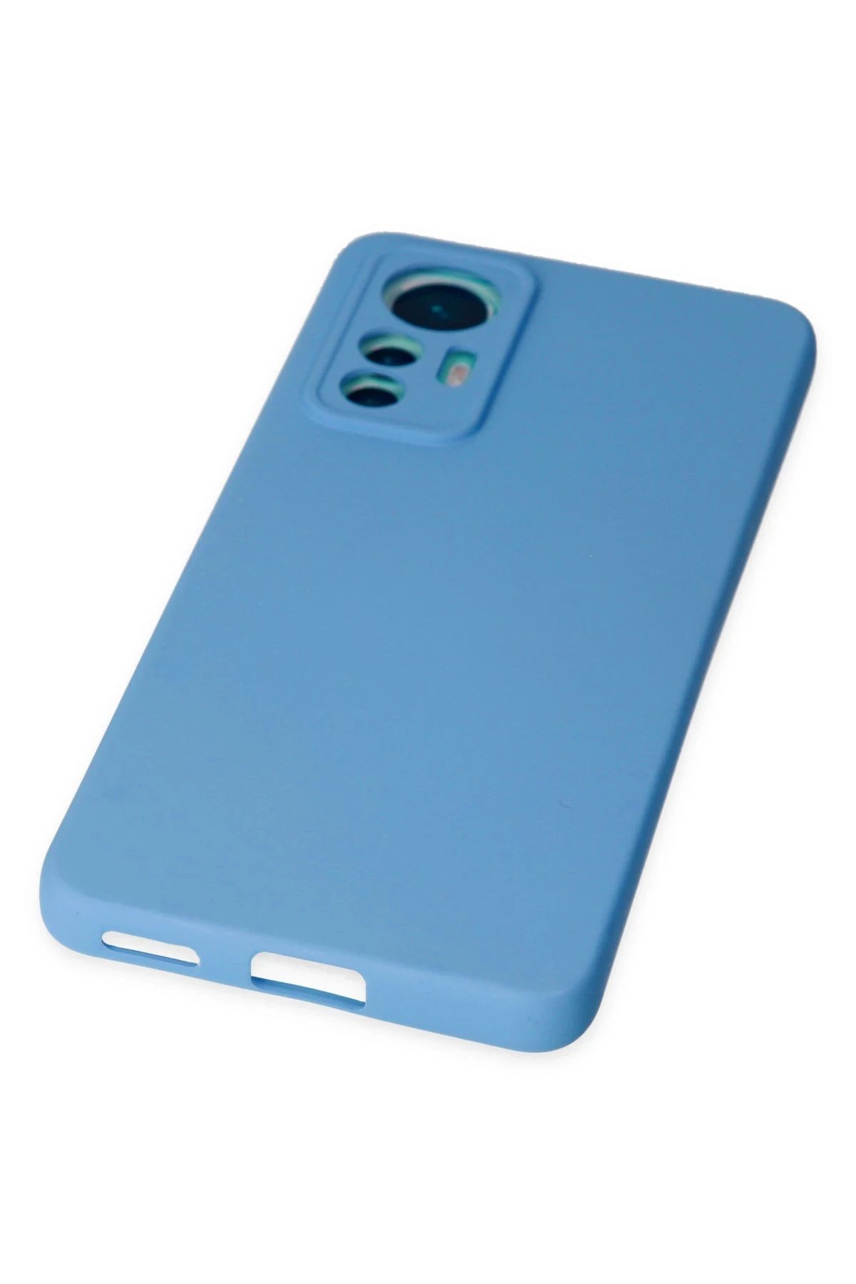 Newface Xiaomi Mi 12 Lite Kılıf Nano içi Kadife Silikon - Mavi