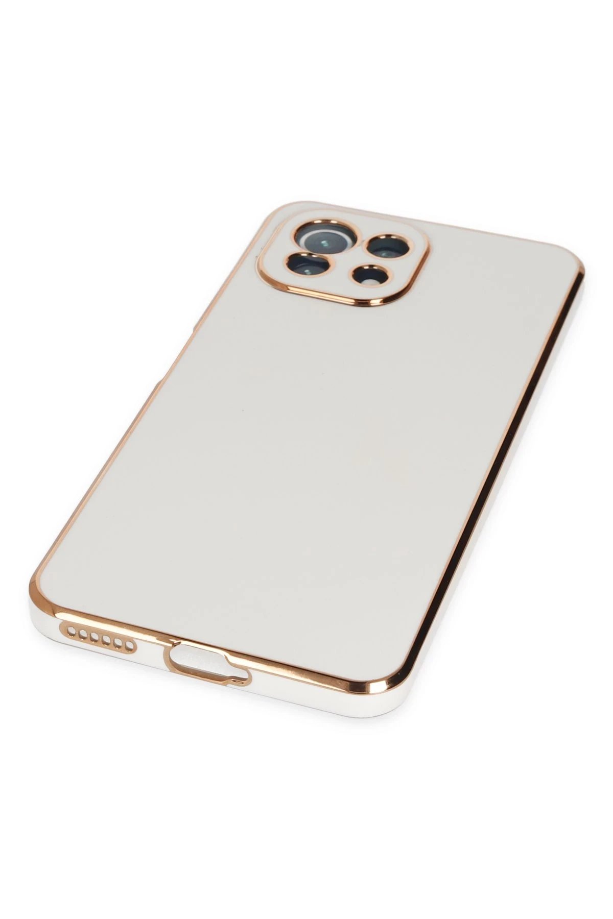 Newface Xiaomi Mİ 11 Lite Kılıf Volet Silikon - Beyaz