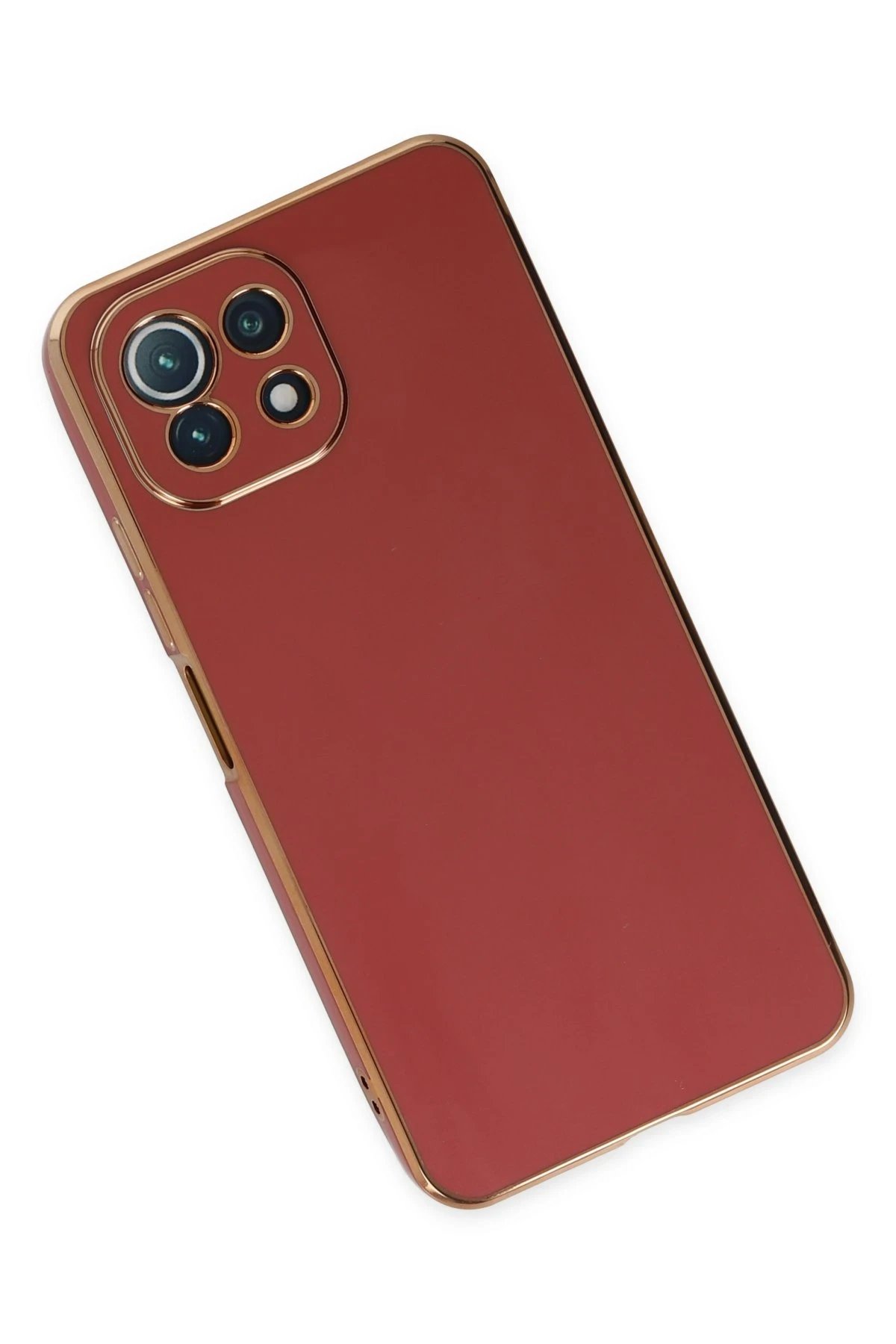 Newface Xiaomi Mİ 11 Lite Kılıf Volet Silikon - Kırmızı