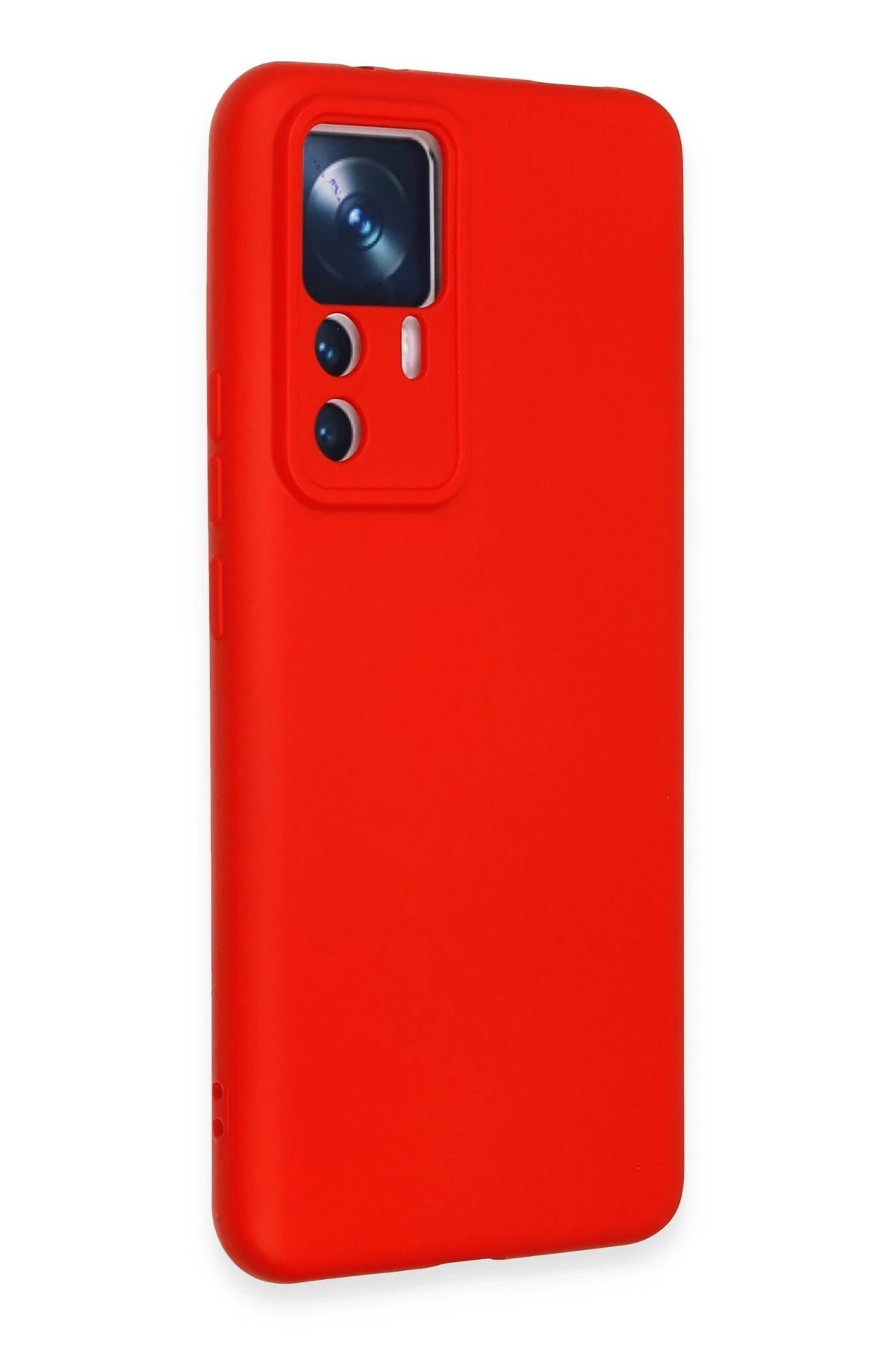 Newface Xiaomi Mi 12T Pro Kılıf Nano içi Kadife Silikon - Kırmızı