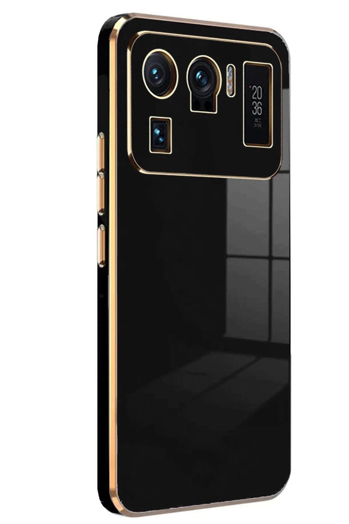 Newface Xiaomi Mi 11 Ultra Kılıf Volet Silikon - Siyah