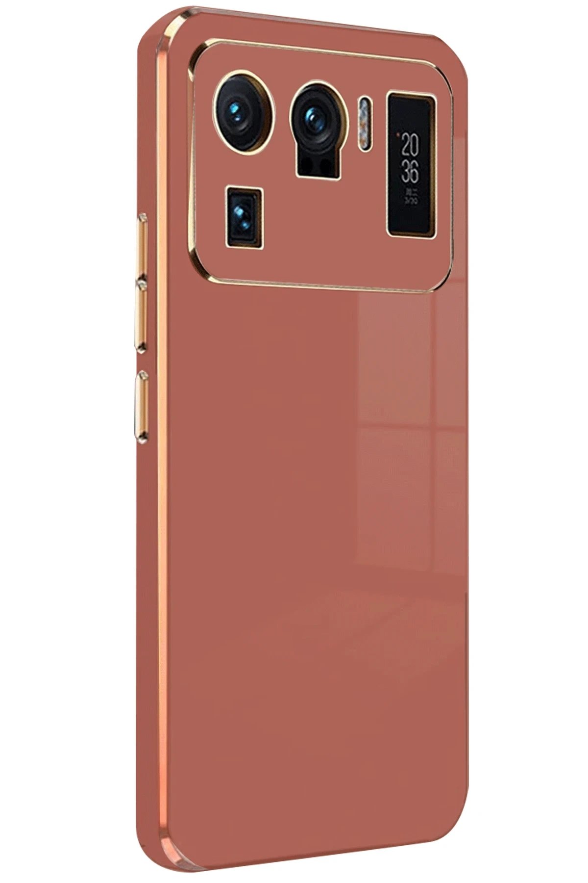 Newface Xiaomi Mi 11 Ultra Kılıf Volet Silikon - Kırmızı