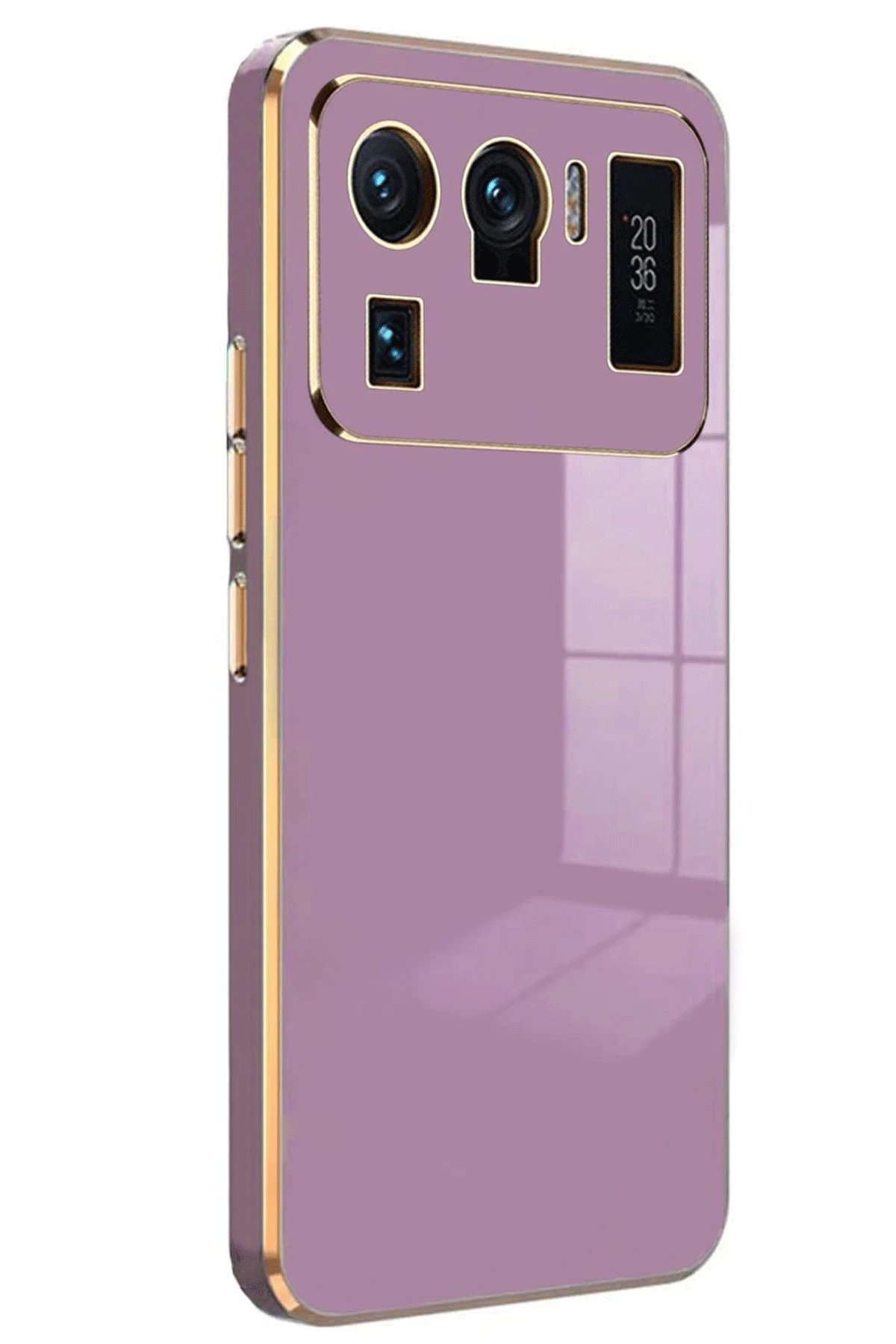 Newface Xiaomi Mi 11 Ultra Kılıf Volet Silikon - Mor