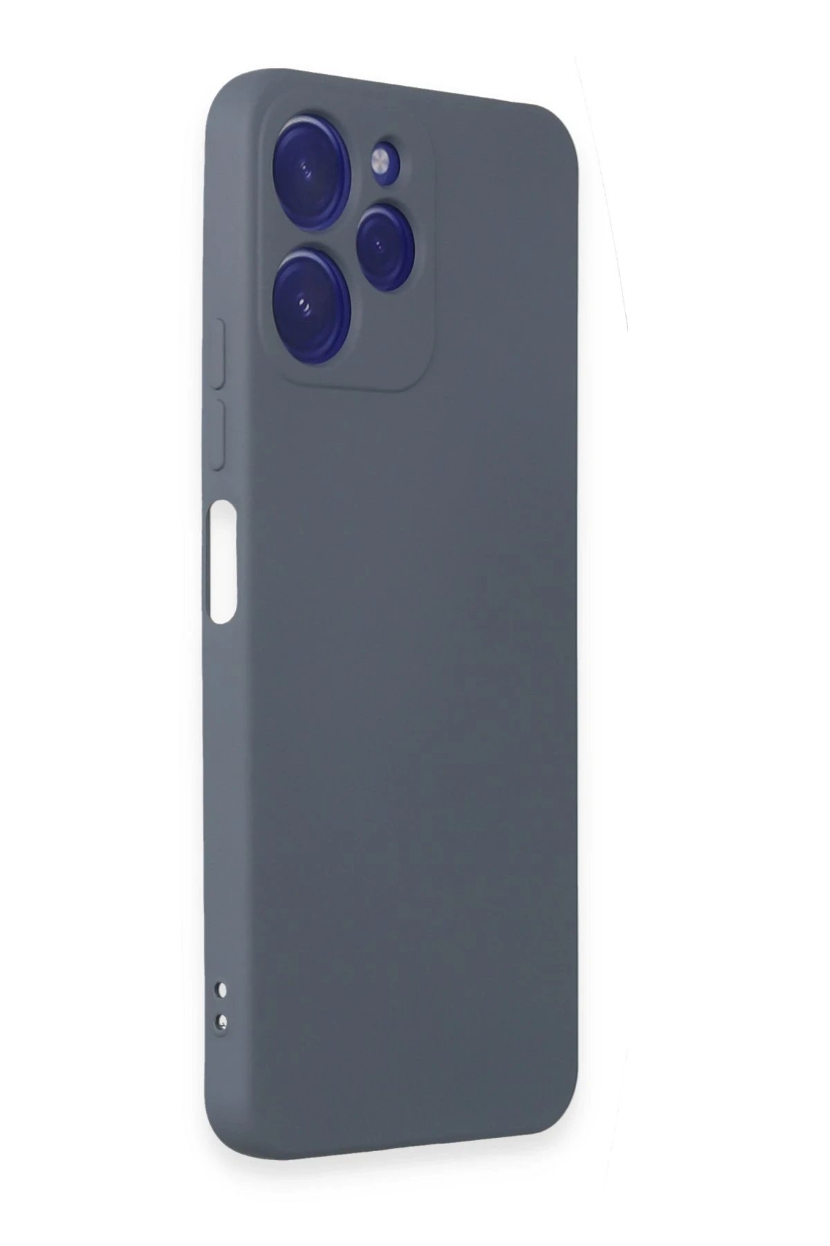 Newface Xiaomi Redmi 12 Kılıf Nano içi Kadife Silikon - Gri