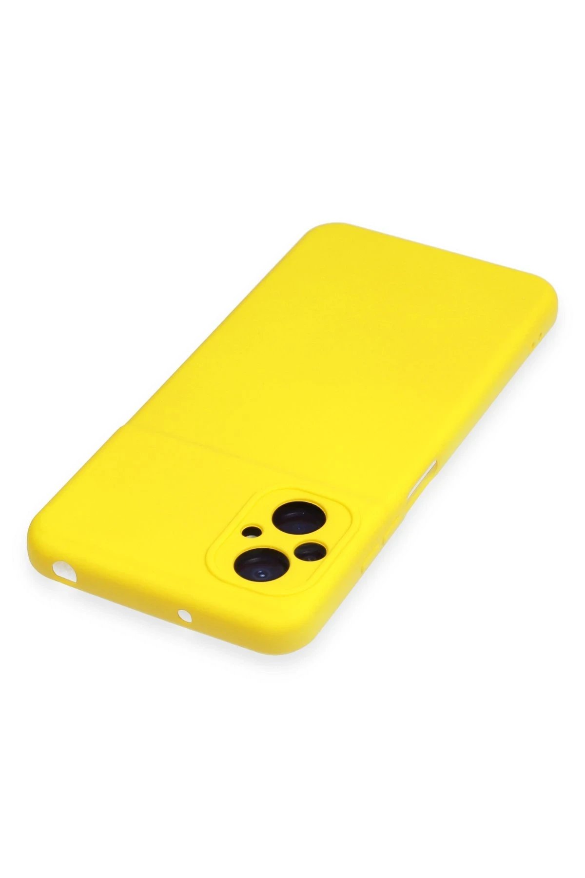 Newface Xiaomi Poco M5 Kılıf Nano içi Kadife Silikon - Sarı