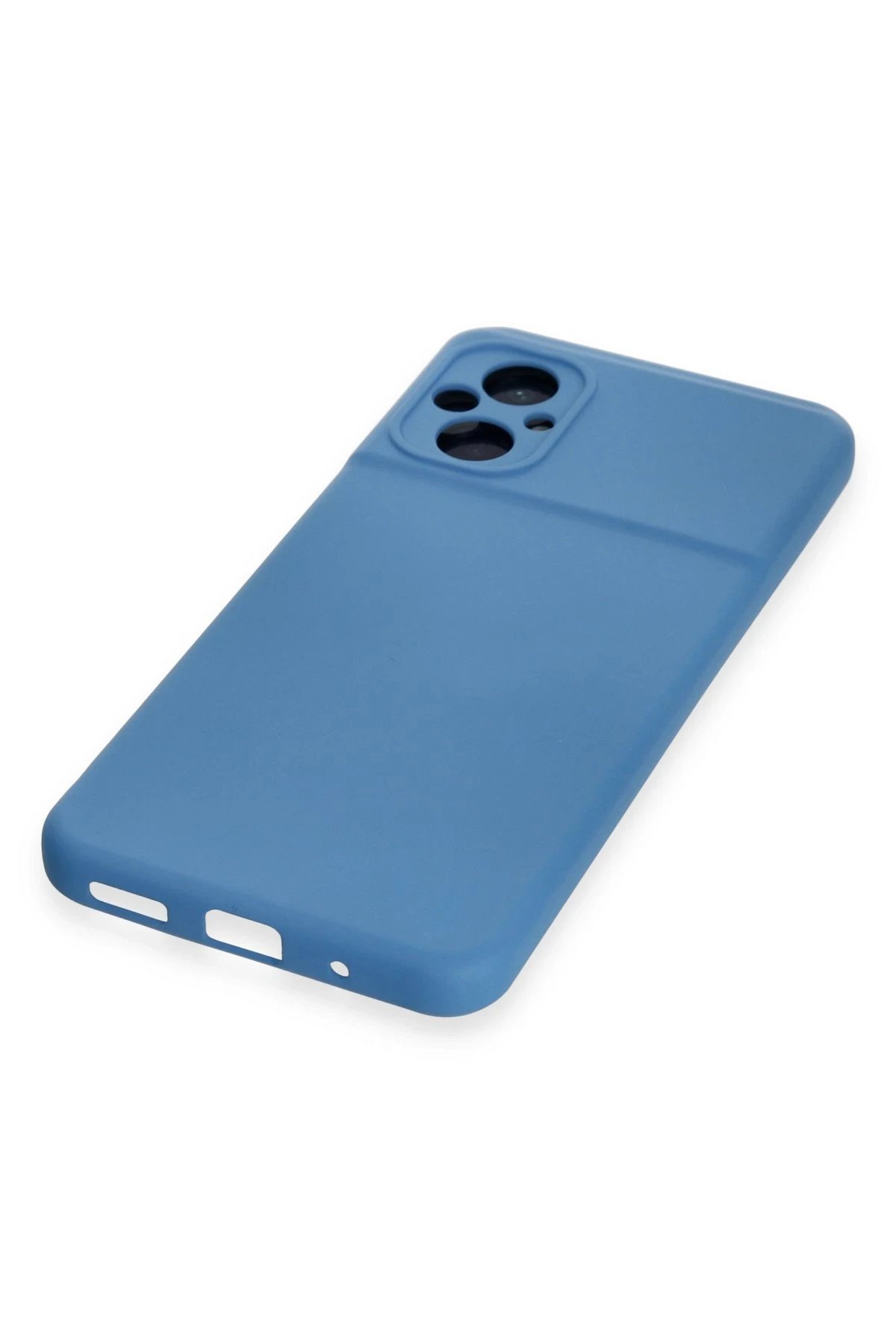 Newface Xiaomi Poco M5 Kılıf Nano içi Kadife Silikon - Mavi