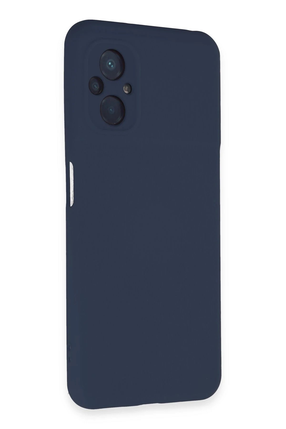 Newface Xiaomi Poco M5 Kılıf Nano içi Kadife Silikon - Lacivert