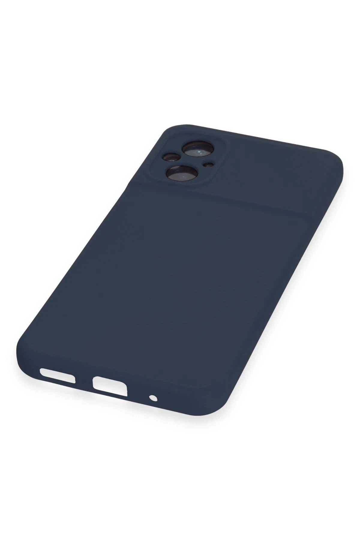 Newface Xiaomi Poco M5 Kılıf Nano içi Kadife Silikon - Lacivert