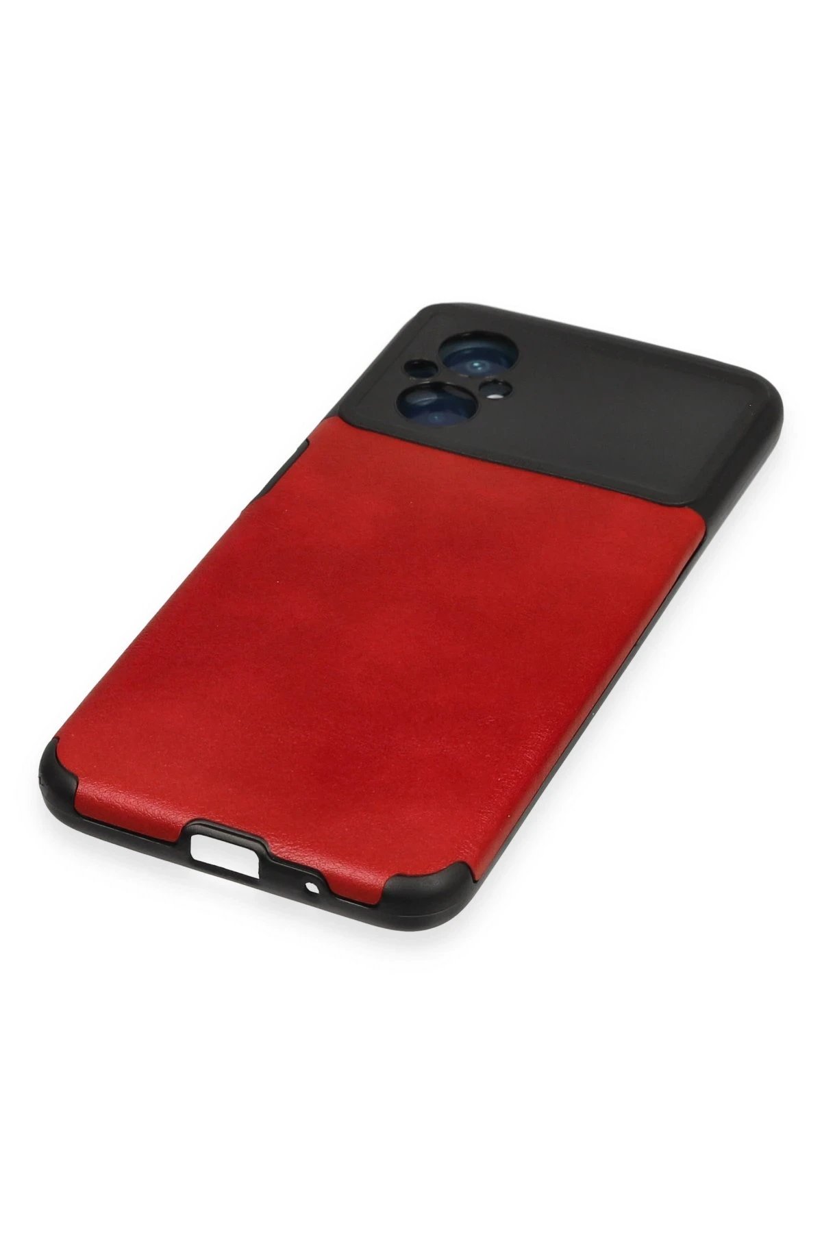 Newface Xiaomi Poco M5 Kılıf Loop Deri Silikon - Kırmızı