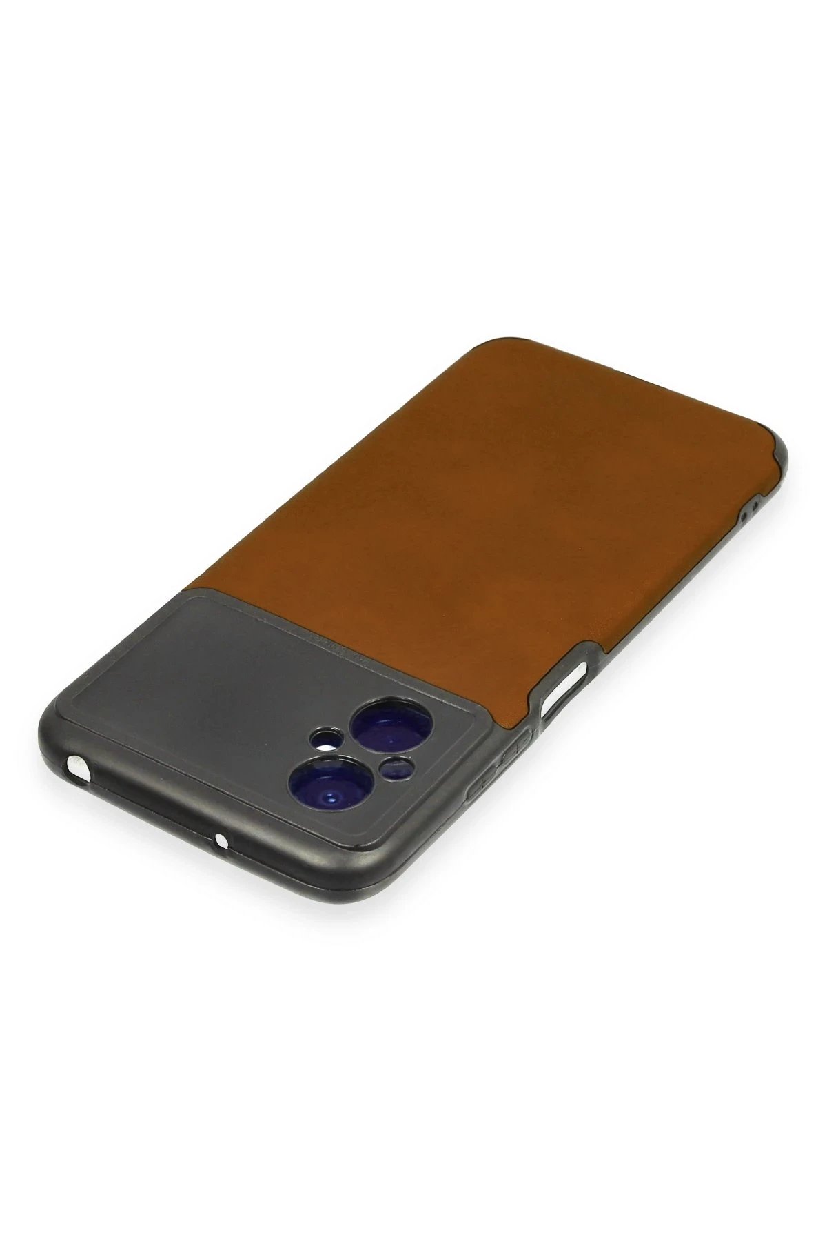 Newface Xiaomi Poco M5 Kılıf Loop Deri Silikon - Kahverengi