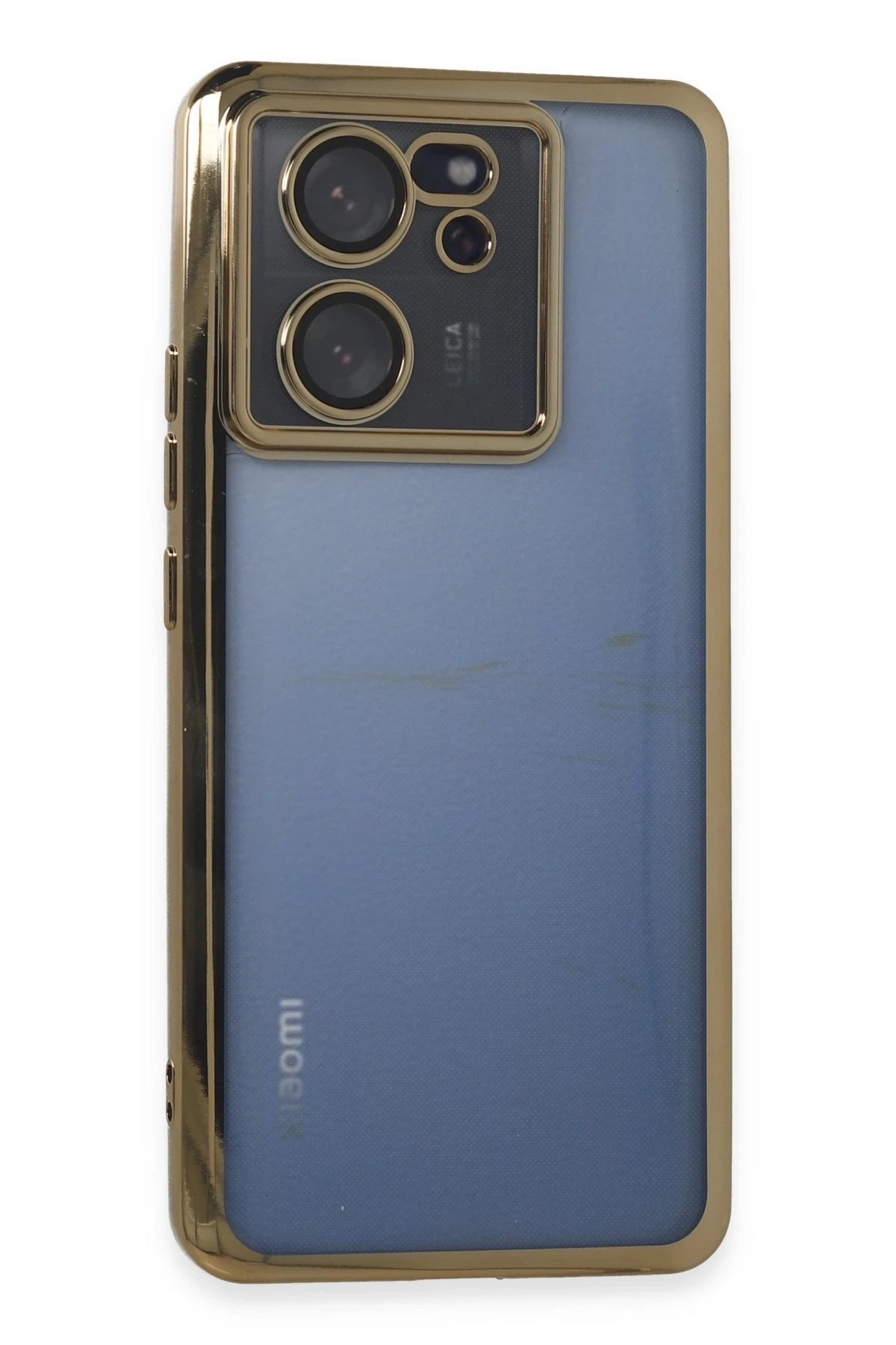 Newface Xiaomi Mi 13T Kılıf Razer Lensli Silikon - Gold