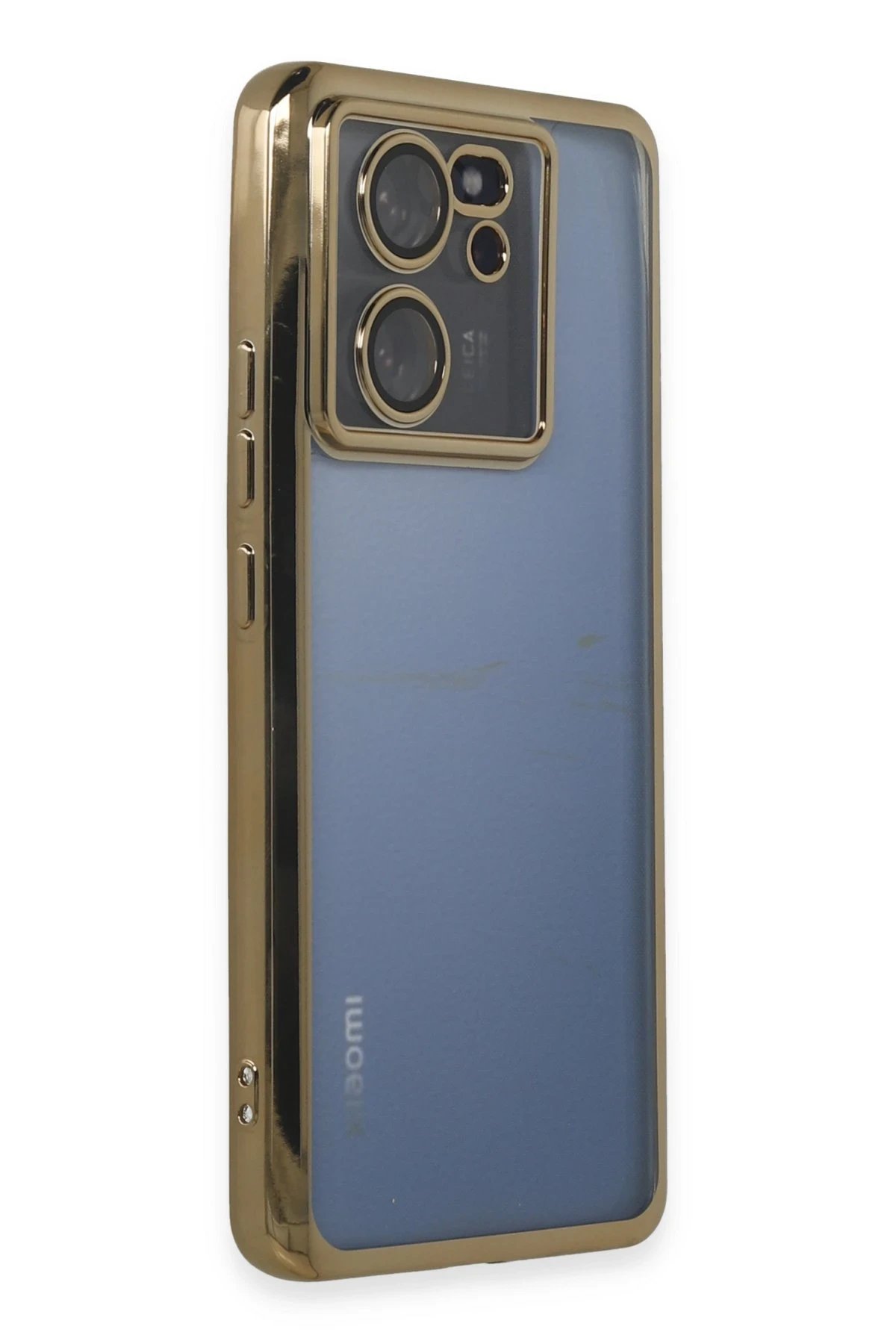 Newface Xiaomi Mi 13T Kılıf Razer Lensli Silikon - Gold