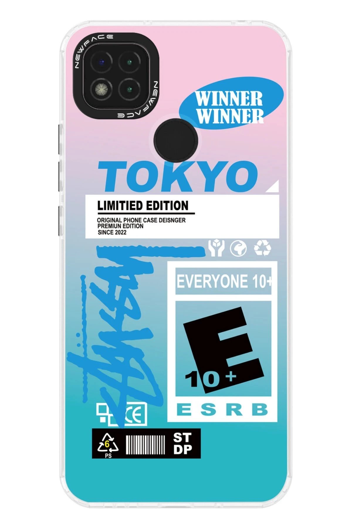 Newface Xiaomi Redmi 9C Kılıf Estoril Desenli Kapak - Estoril - 1