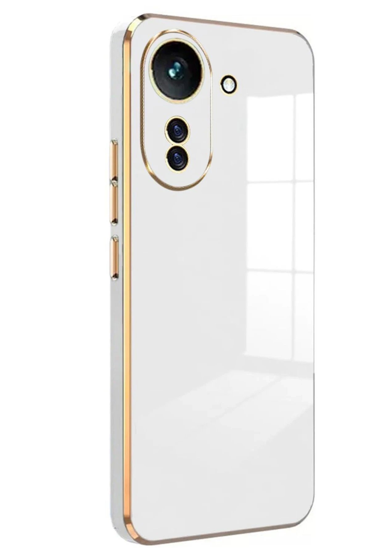 Newface Xiaomi Redmi 13C Kılıf Volet Silikon - Beyaz