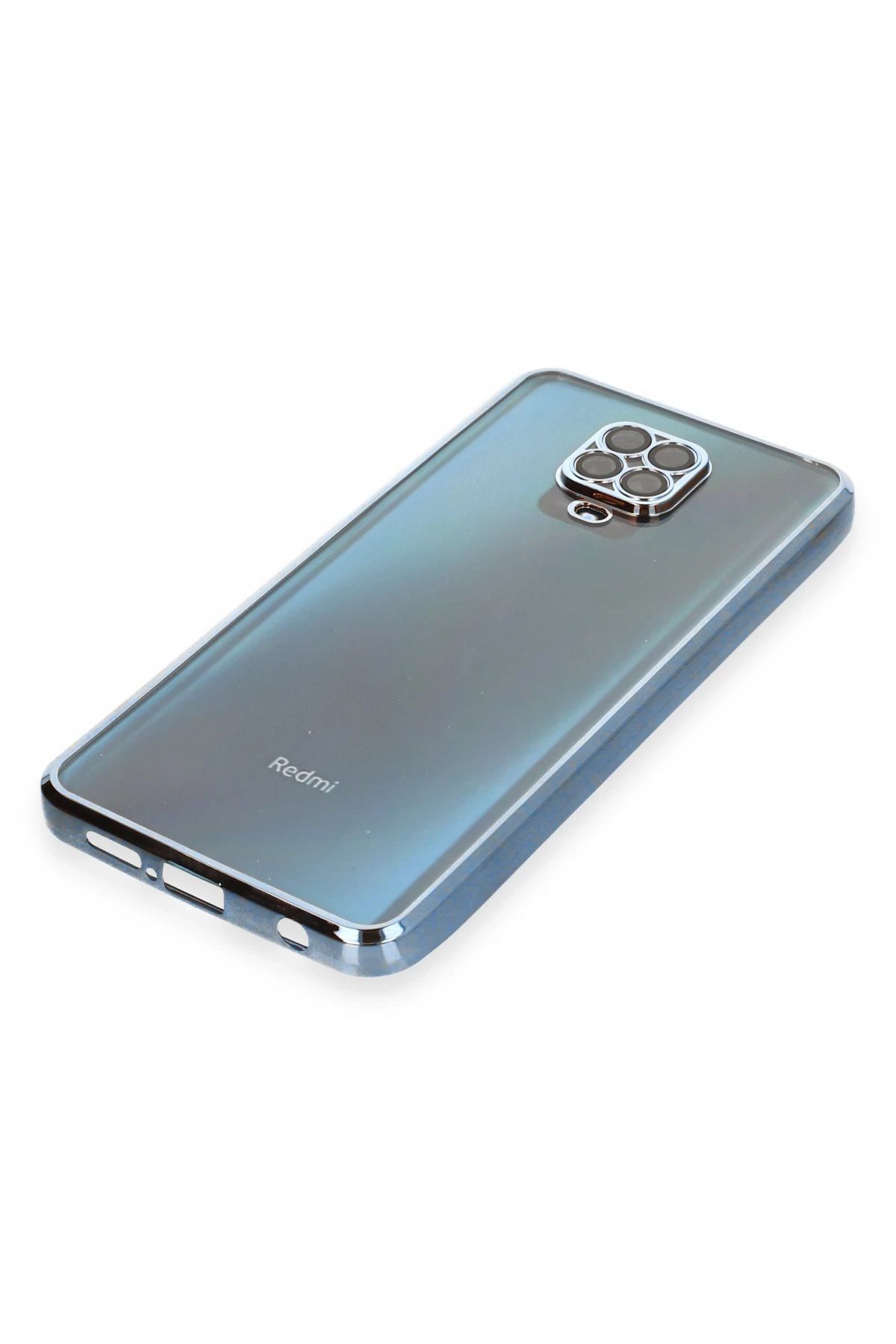 Newface Xiaomi Redmi Note 9 Pro Kılıf Razer Lensli Silikon - Açık Mavi