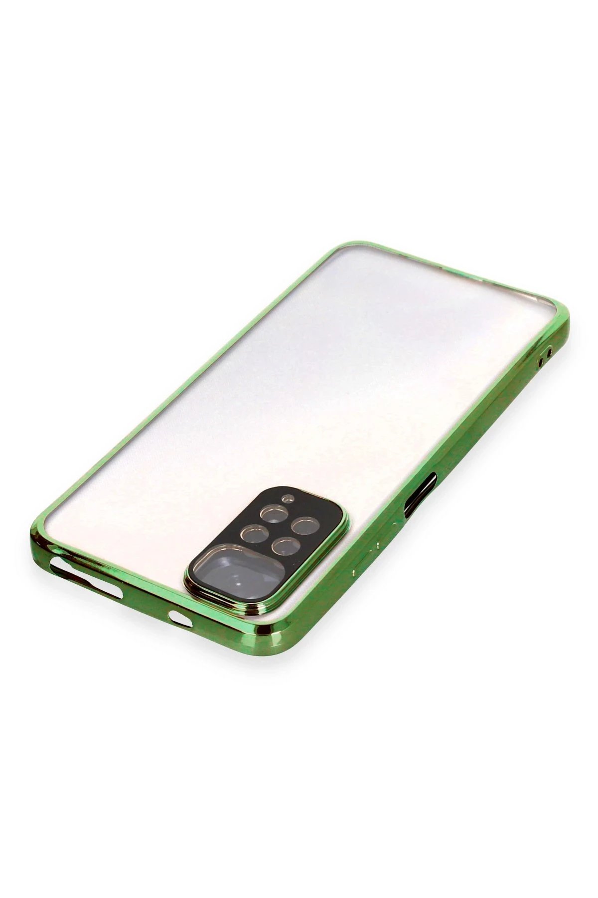 Newface Xiaomi Redmi Note 11 Kılıf Razer Lensli Silikon - Yeşil