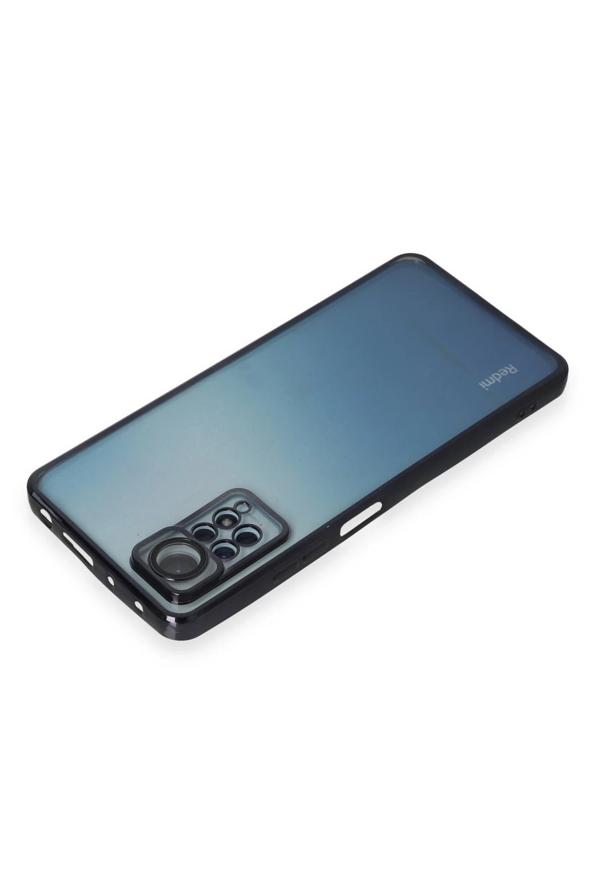 Newface Xiaomi Redmi Note 11 Pro Kılıf Razer Lensli Silikon - Siyah