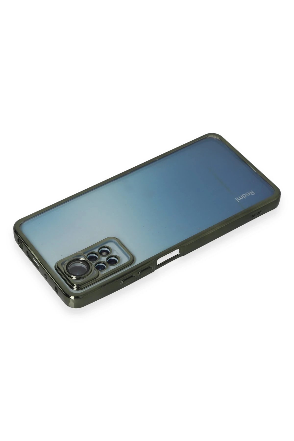 Newface Xiaomi Redmi Note 11 Pro Kılıf Razer Lensli Silikon - Yeşil