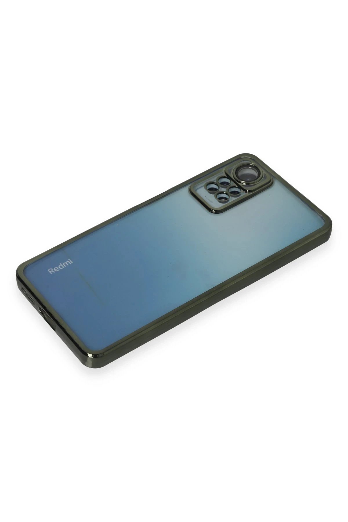 Newface Xiaomi Redmi Note 11 Pro Kılıf Razer Lensli Silikon - Yeşil