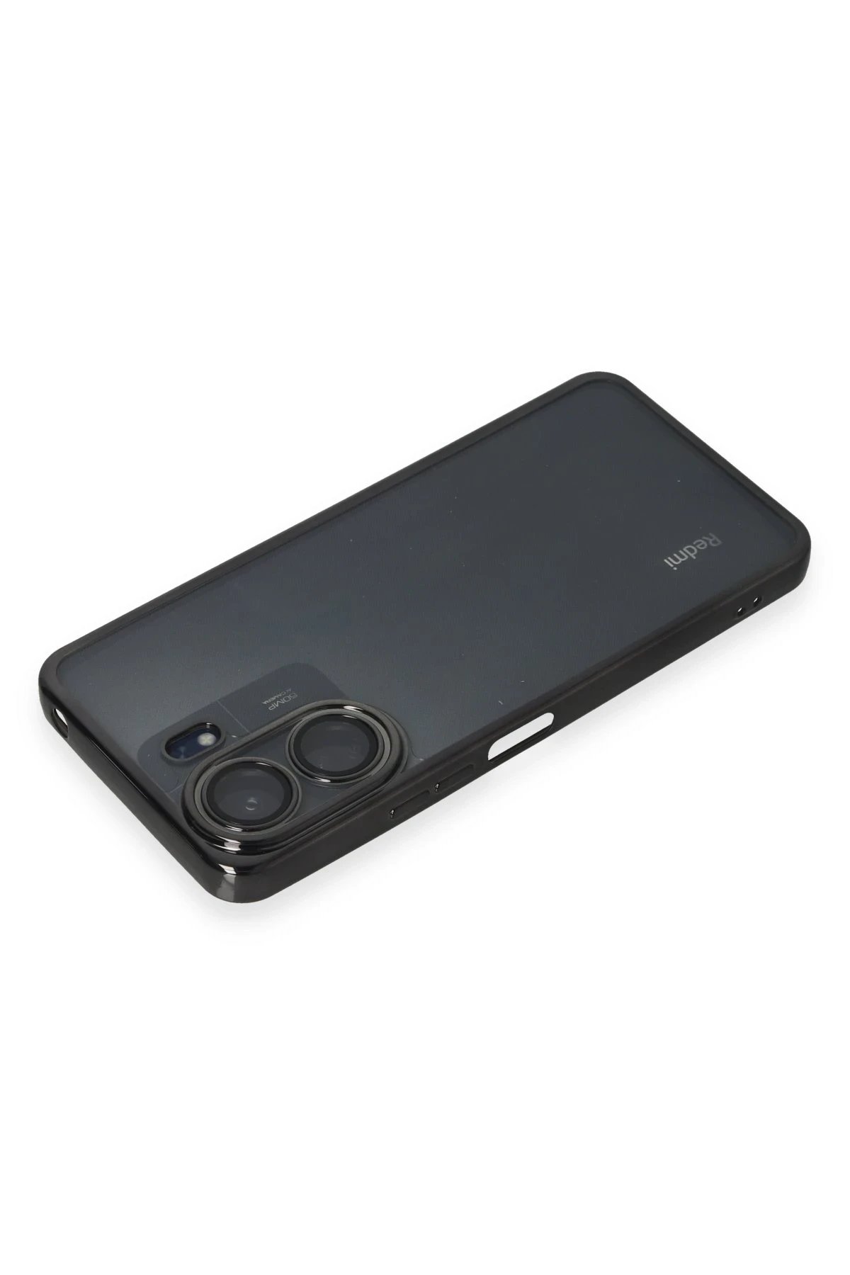 Newface Xiaomi Redmi 13C Kılıf Razer Lensli Silikon - Siyah