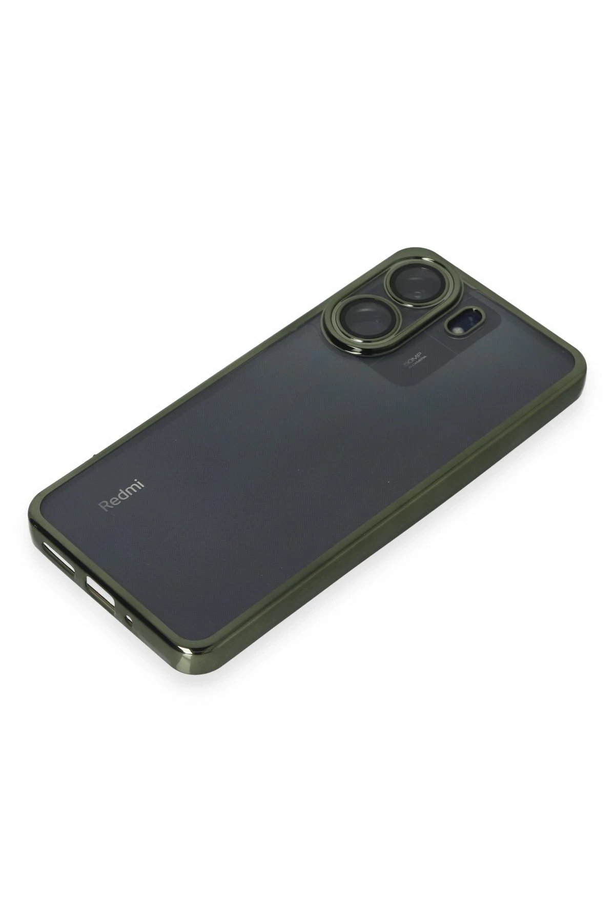 Newface Xiaomi Redmi 13C Kılıf Razer Lensli Silikon - Yeşil