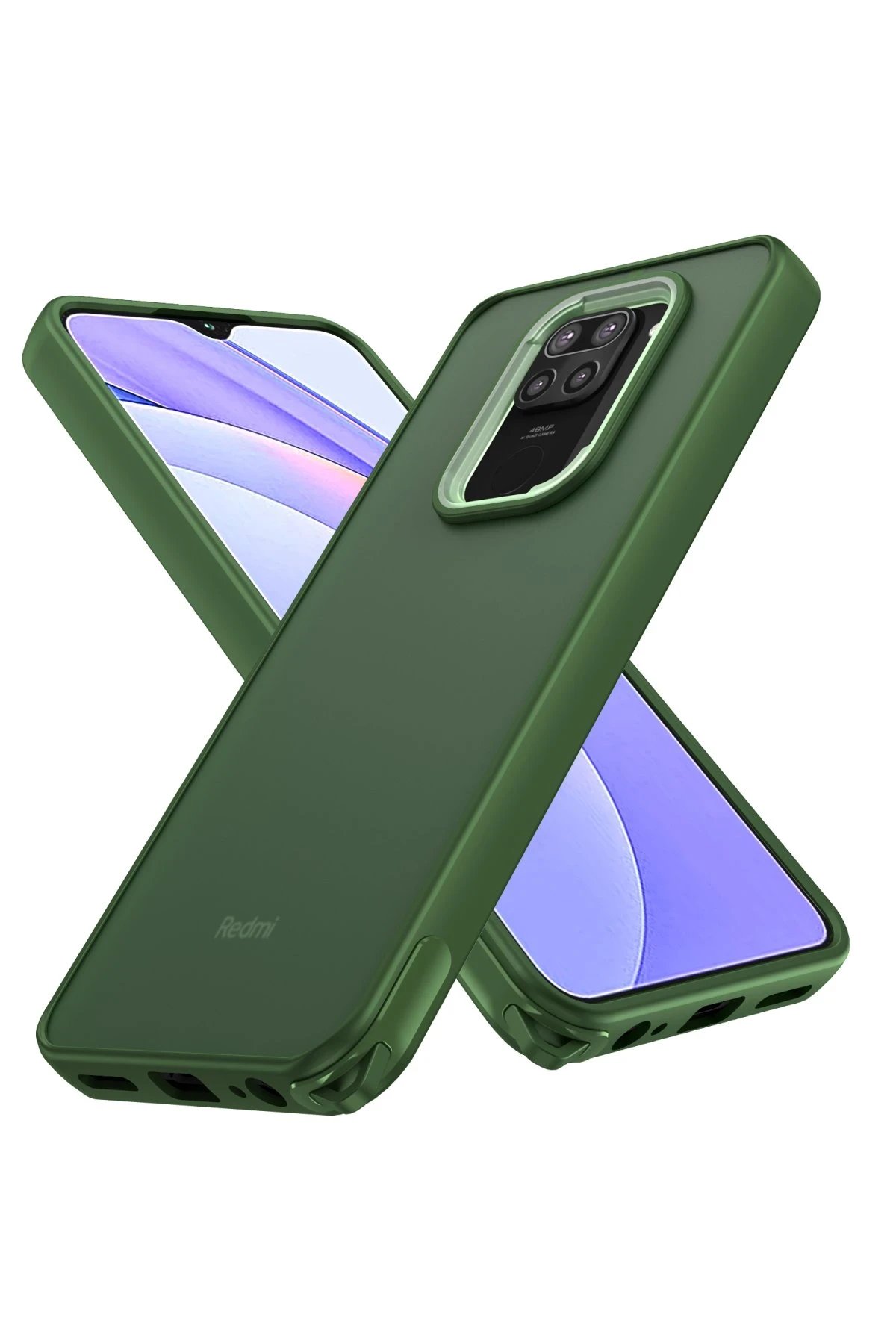 Newface Xiaomi Redmi Note 9 Kılıf Elegant Kapak - Yeşil