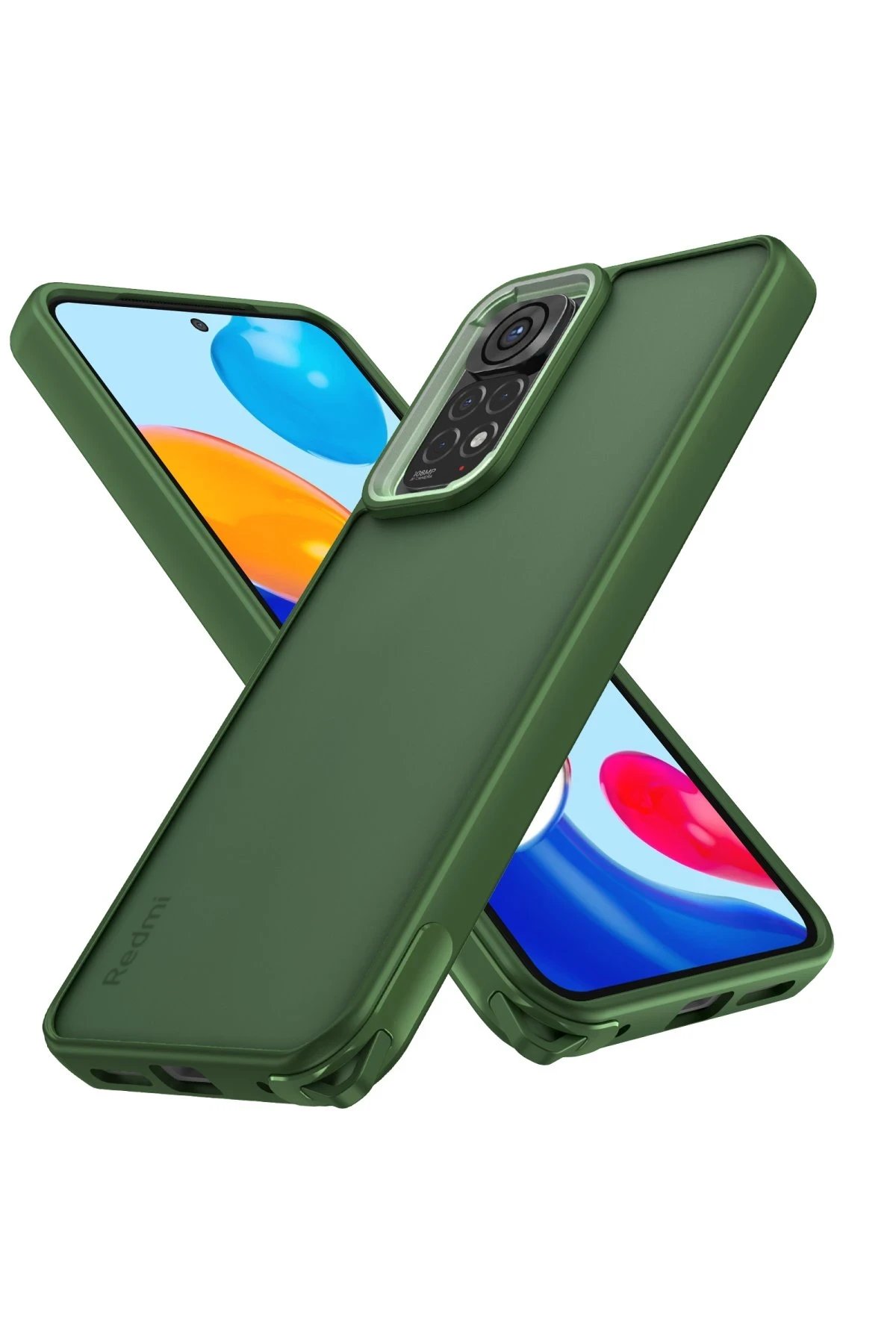 Newface Xiaomi Redmi Note 11 Kılıf Elegant Kapak - Yeşil