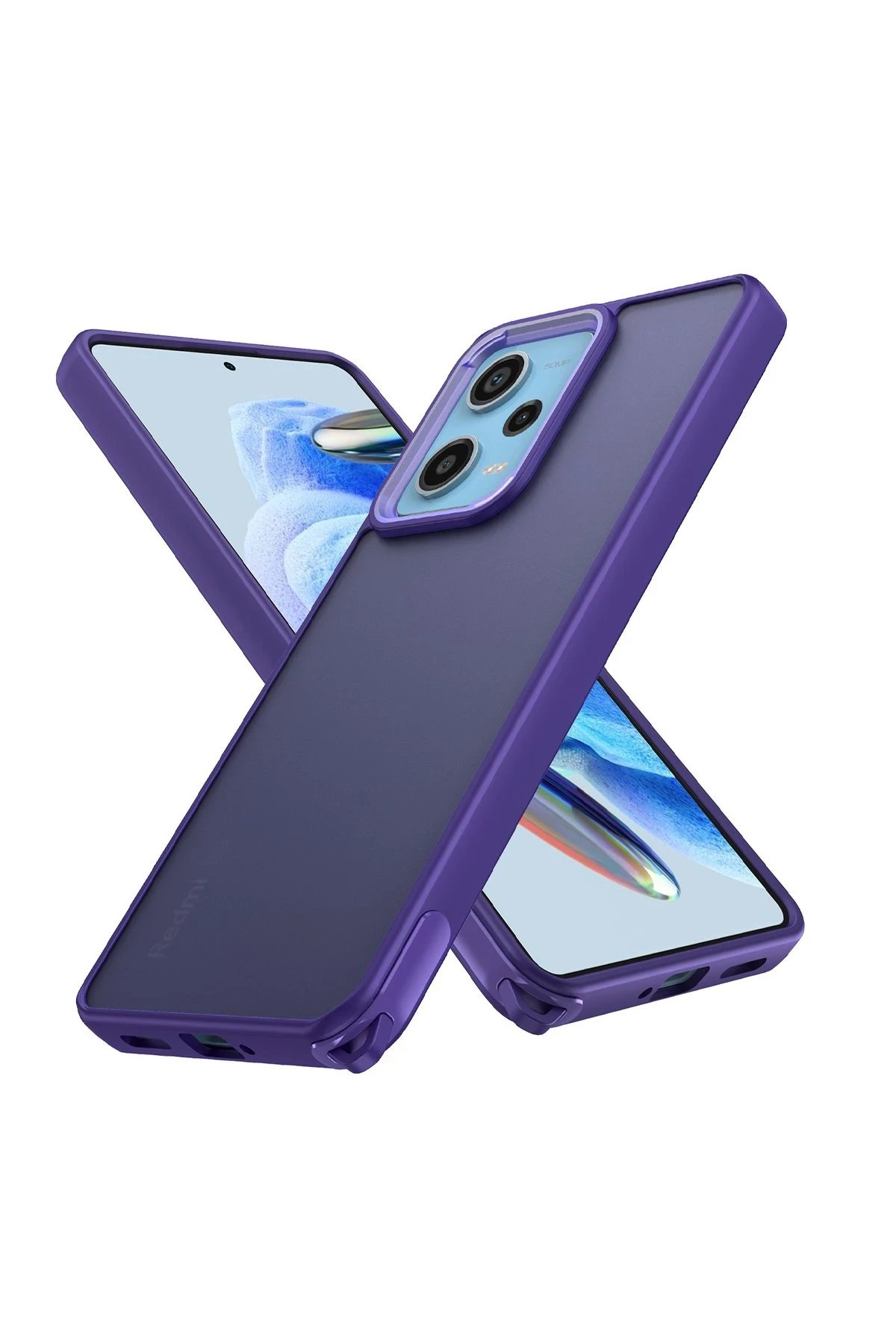 Newface Xiaomi Redmi Note 12 Pro 5G Kılıf Elegant Kapak - Derin Mor