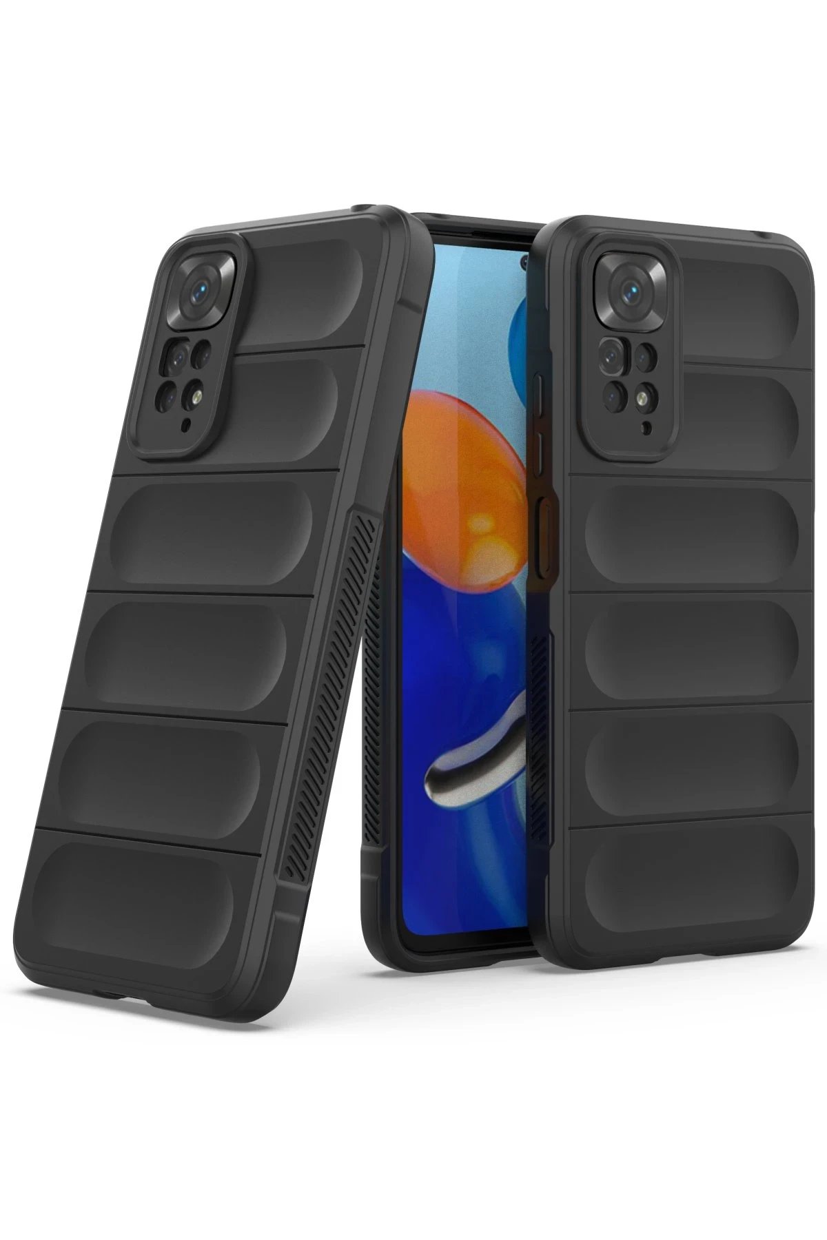 Newface Xiaomi Redmi Note 11 Kılıf Optimum Silikon - Siyah