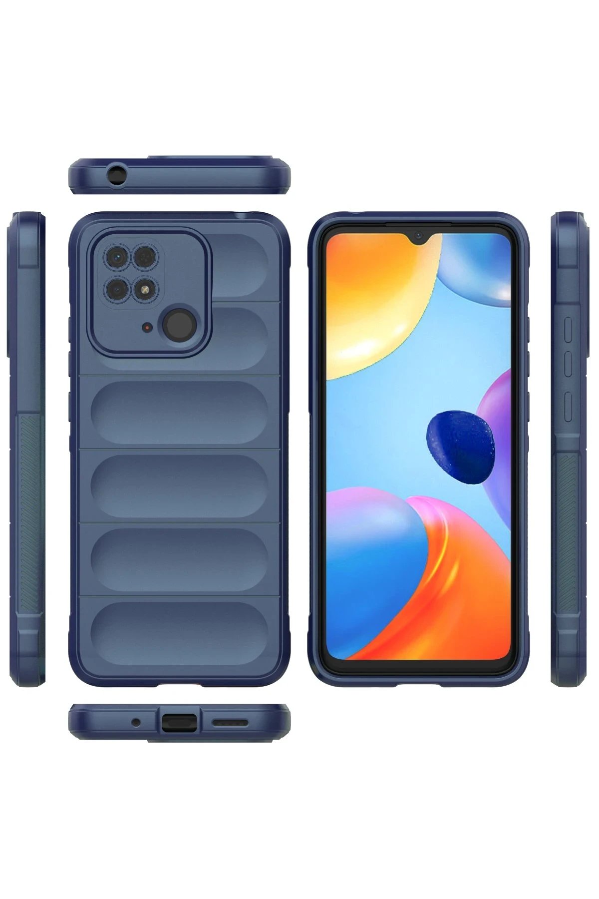 Newface Xiaomi Redmi 10C Kılıf Optimum Silikon - Lacivert