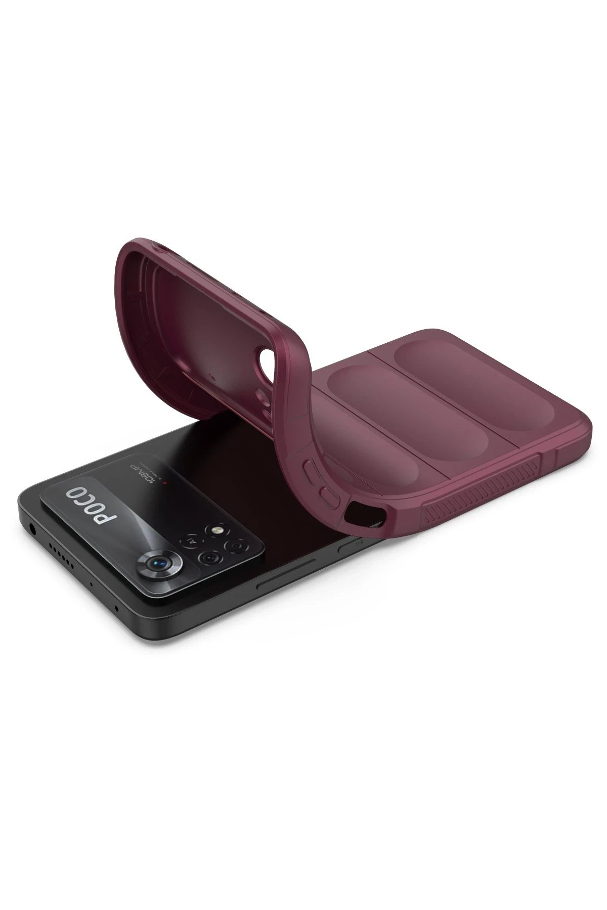 Newface Xiaomi Poco X4 Pro 5G Kılıf Optimum Silikon - Bordo