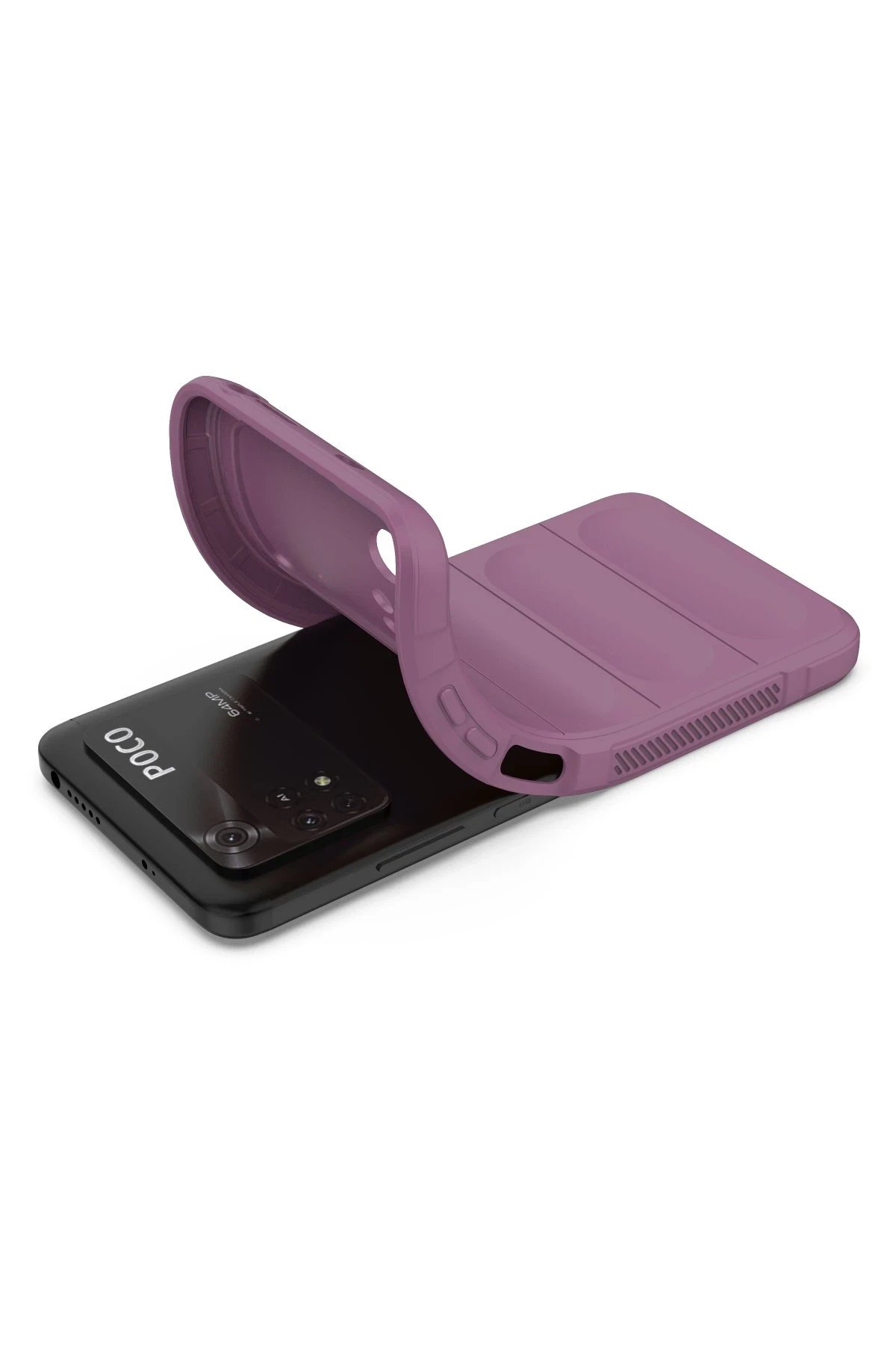 Newface Xiaomi Poco M4 Pro 4G Kılıf Optimum Silikon - Mor