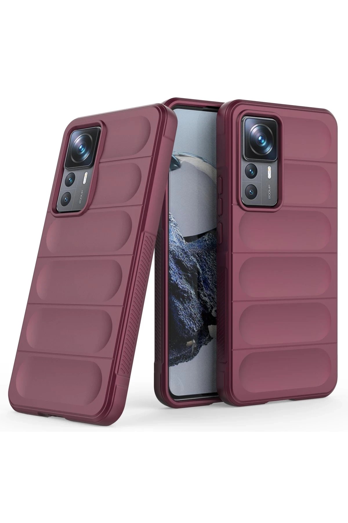 Newface Xiaomi Mi 12T Pro Kılıf Optimum Silikon - Bordo