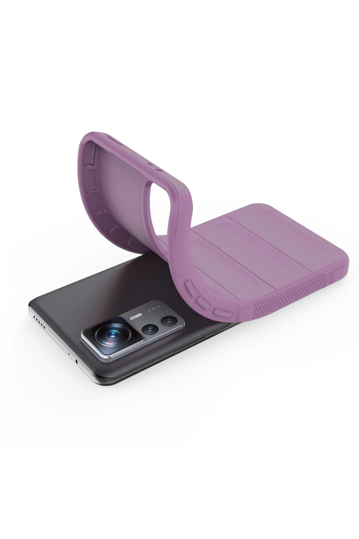 Newface Xiaomi Mi 12T Pro Kılıf Optimum Silikon - Mor