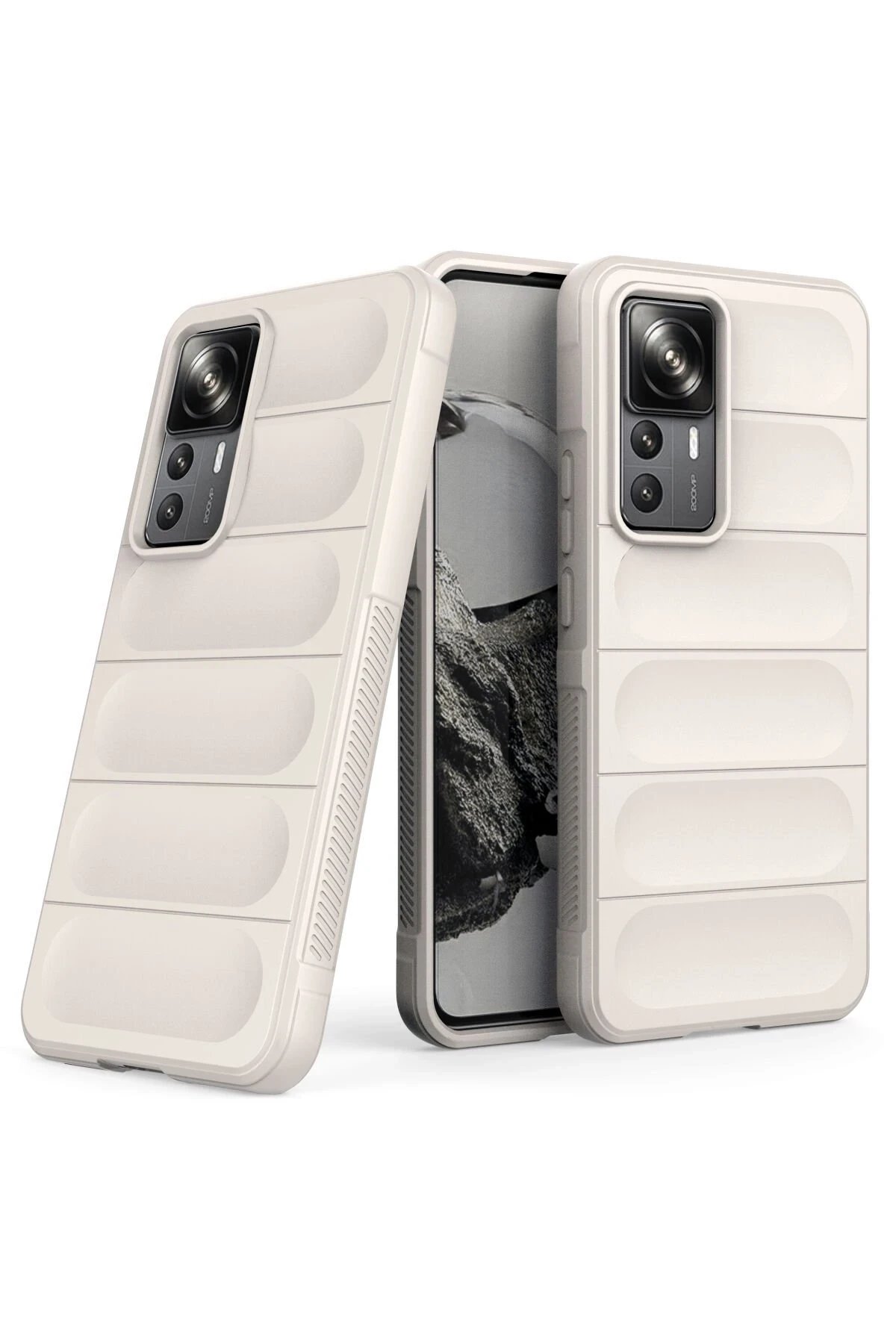 Newface Xiaomi Mi 12T Pro Kılıf Optimum Silikon - Krem