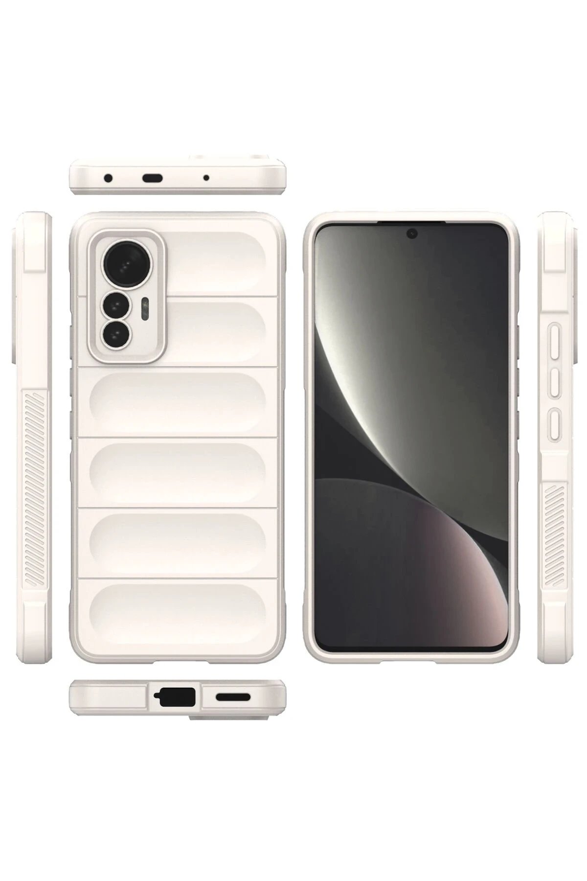 Newface Xiaomi Mi 12 Lite Kılıf Optimum Silikon - Krem