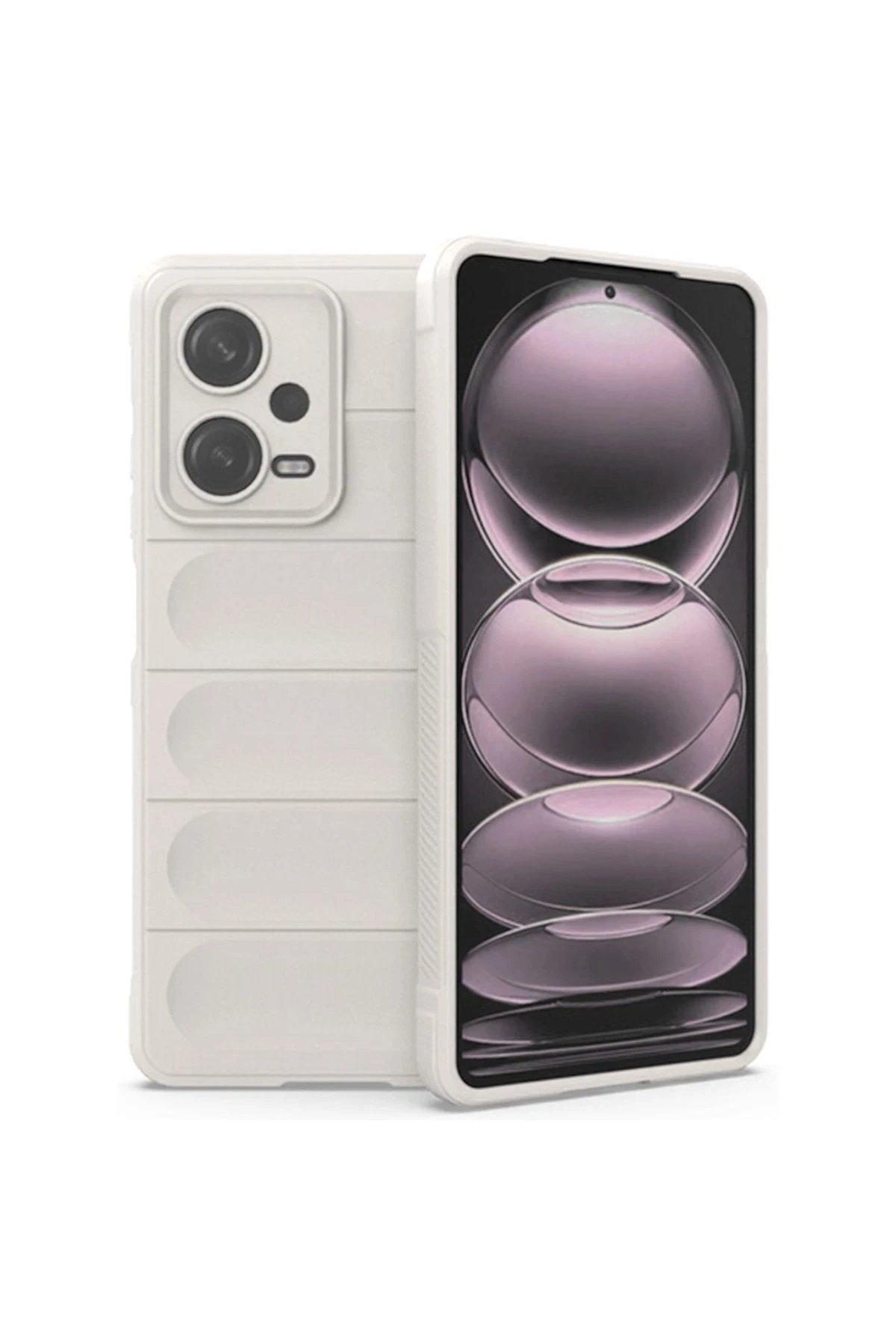 Newface Xiaomi Redmi Note 12 4G Kılıf Optimum Silikon - Krem