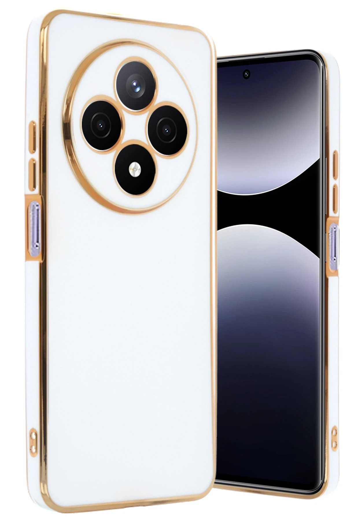 Newface Xiaomi Redmi 14C Kılıf Volet Silikon - Beyaz