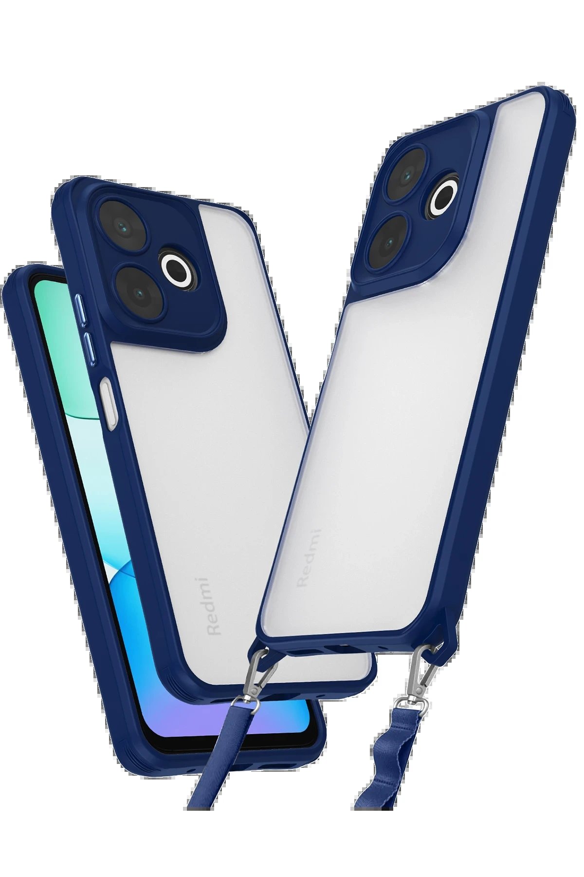 Newface Xiaomi Redmi 13 4G Kılıf Penta Silikon Kılıf - Lacivert