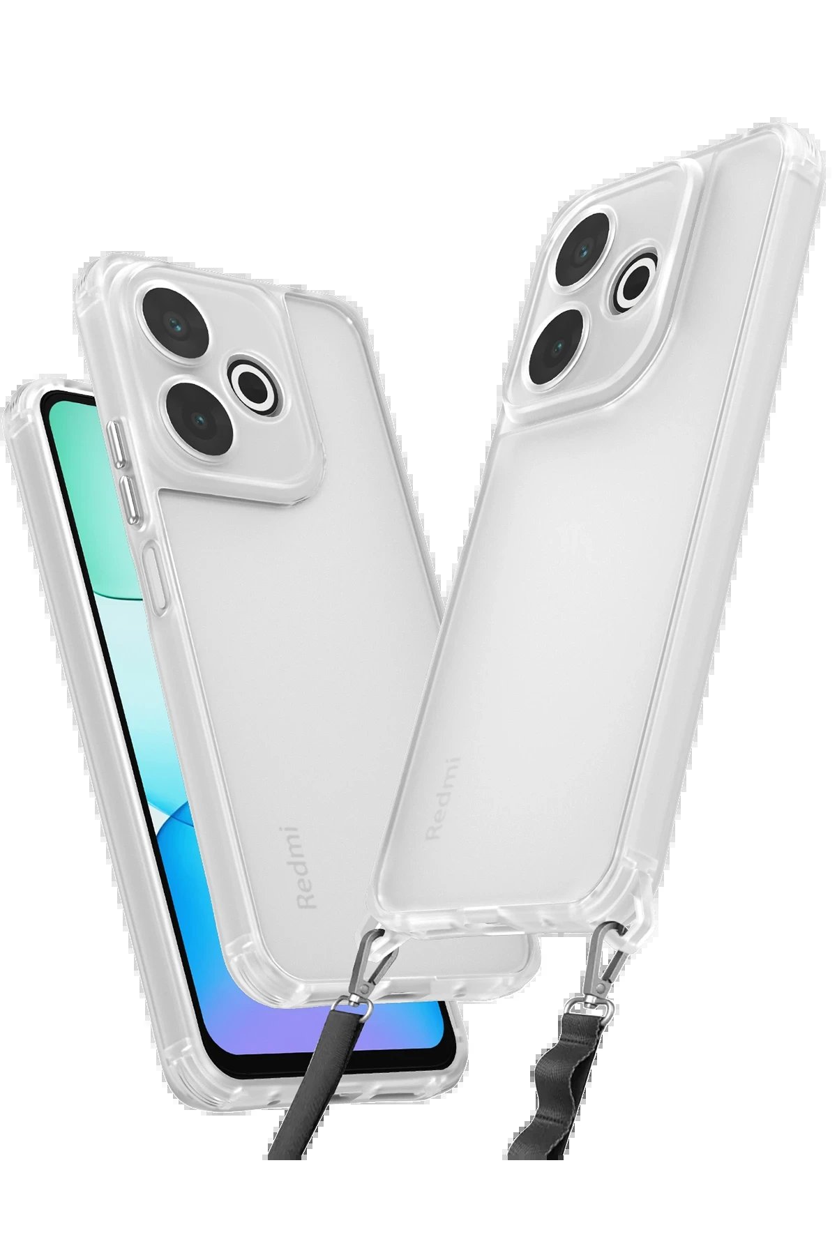 Newface Xiaomi Redmi 13 4G Kılıf Penta Silikon Kılıf - Şeffaf