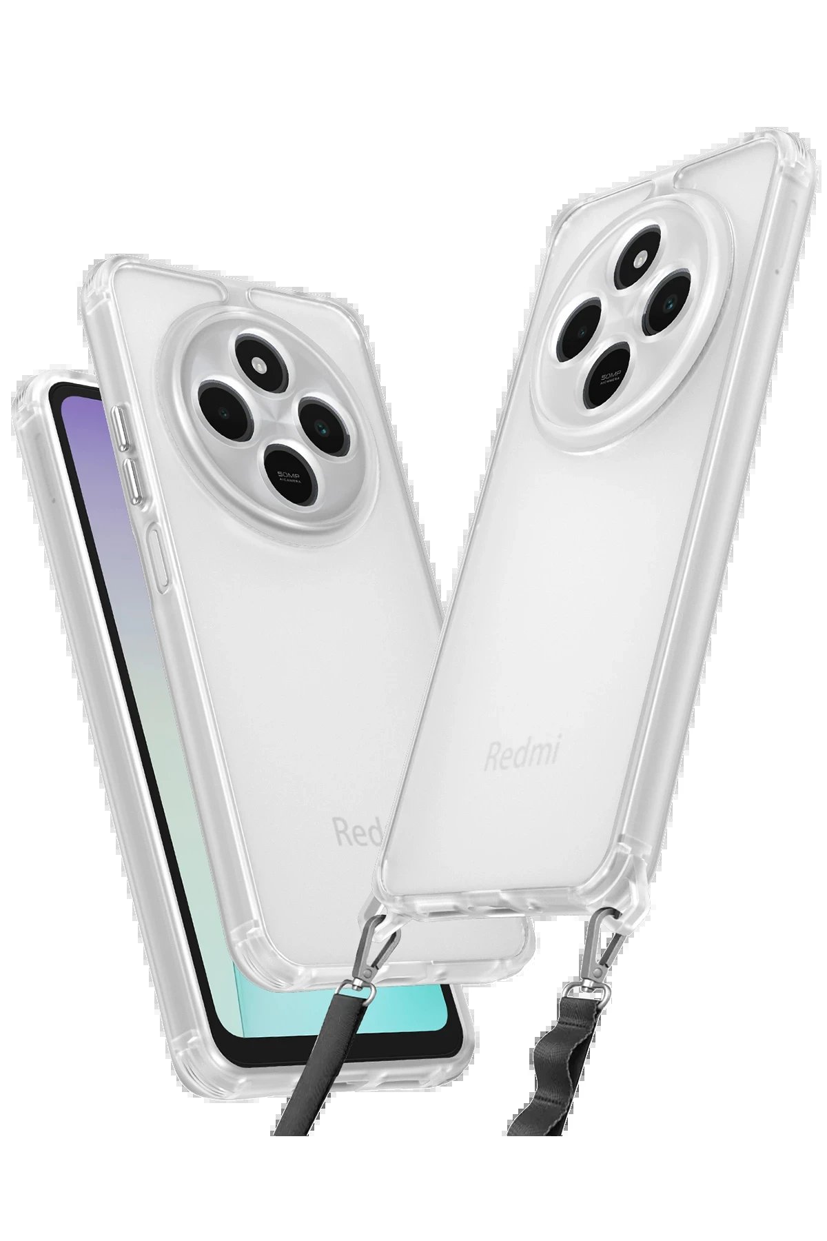 Newface Xiaomi Redmi 14C Kılıf Penta Silikon Kılıf - Şeffaf