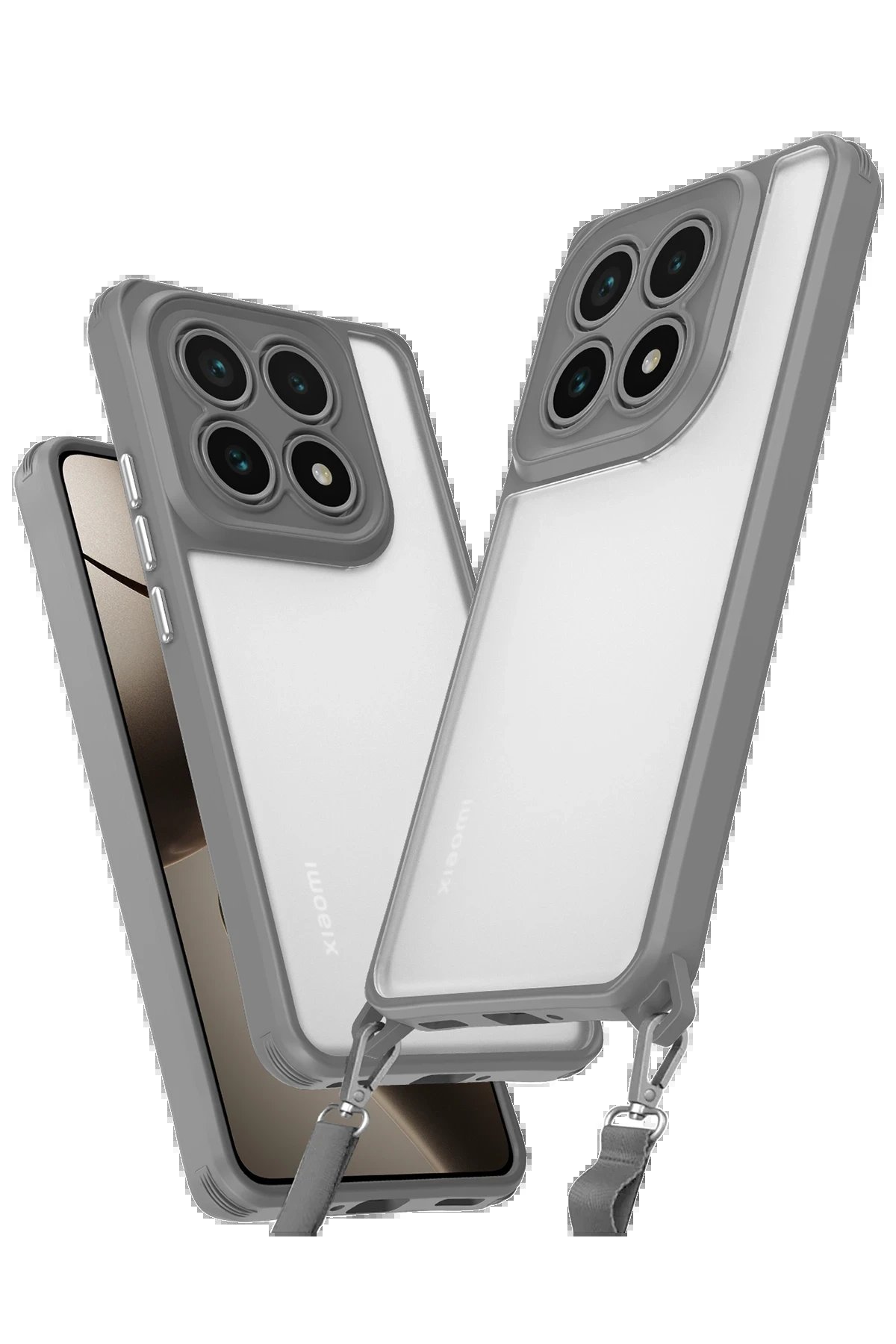 Newface Xiaomi Mi 14T Kılıf Penta Silikon Kılıf - Titan Gri