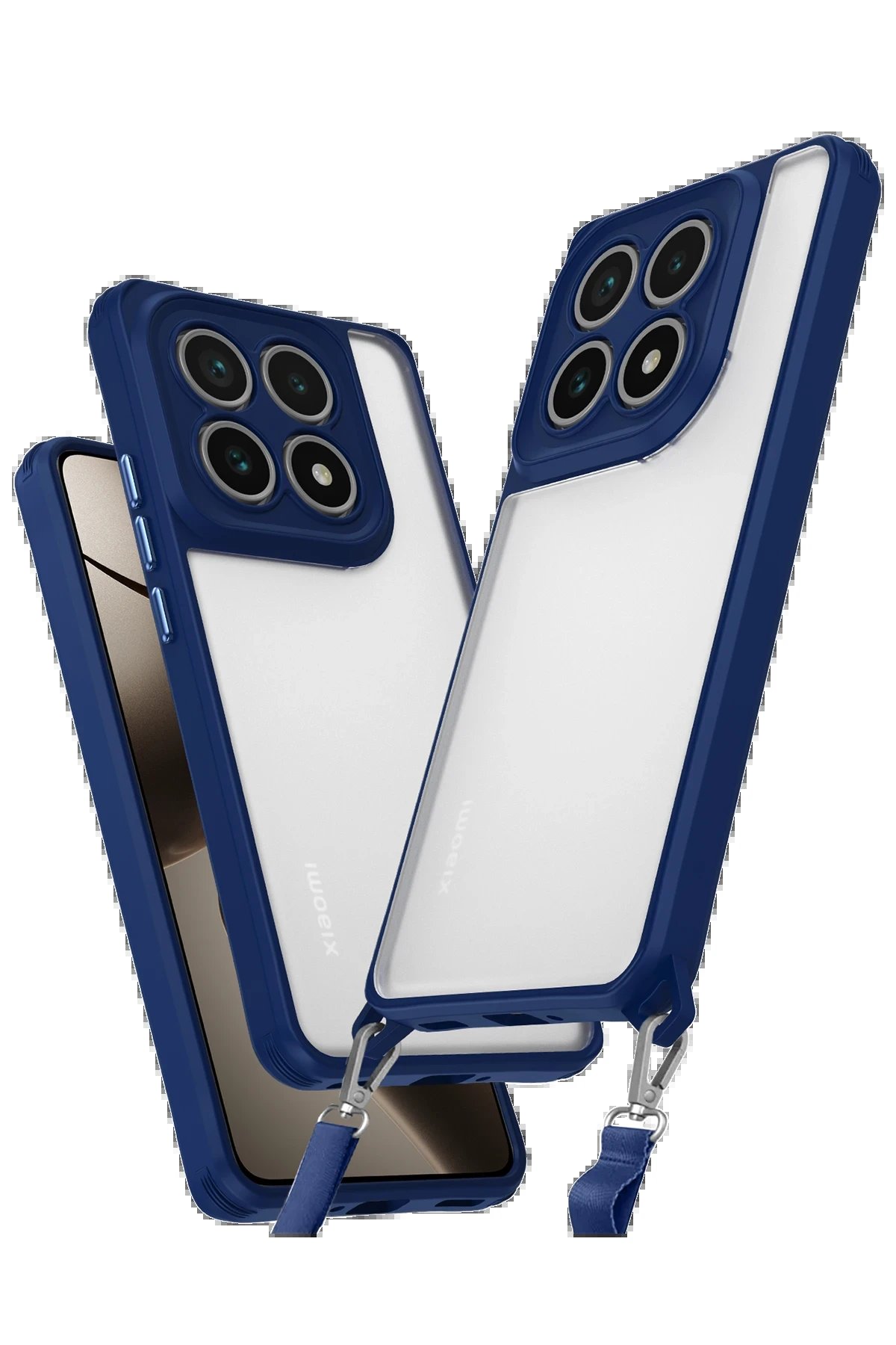 Newface Xiaomi Mi 14T Pro Kılıf Penta Silikon Kılıf - Lacivert