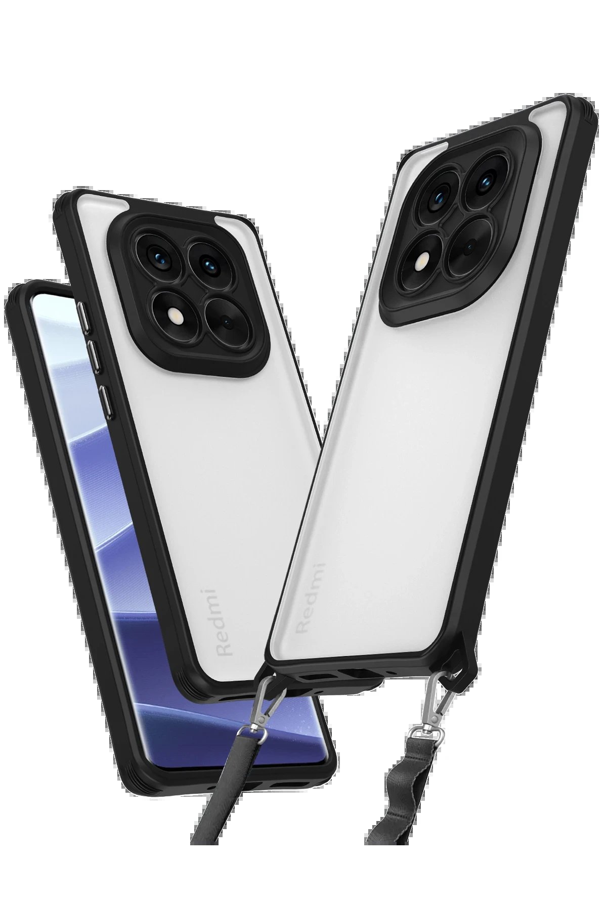 Newface Xiaomi Redmi Note 14 Pro 4G Kılıf Penta Silikon Kılıf - Siyah