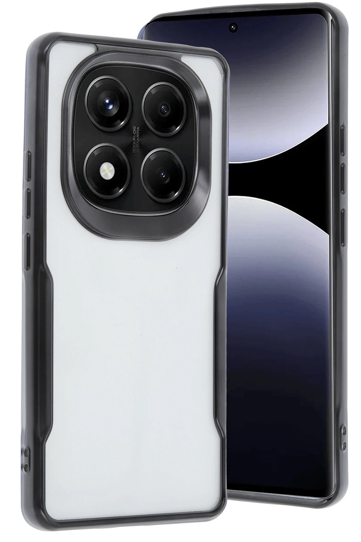 Newface Xiaomi Redmi Note 14 Pro 4G Kılıf Boyi Silikon Kapak - Siyah