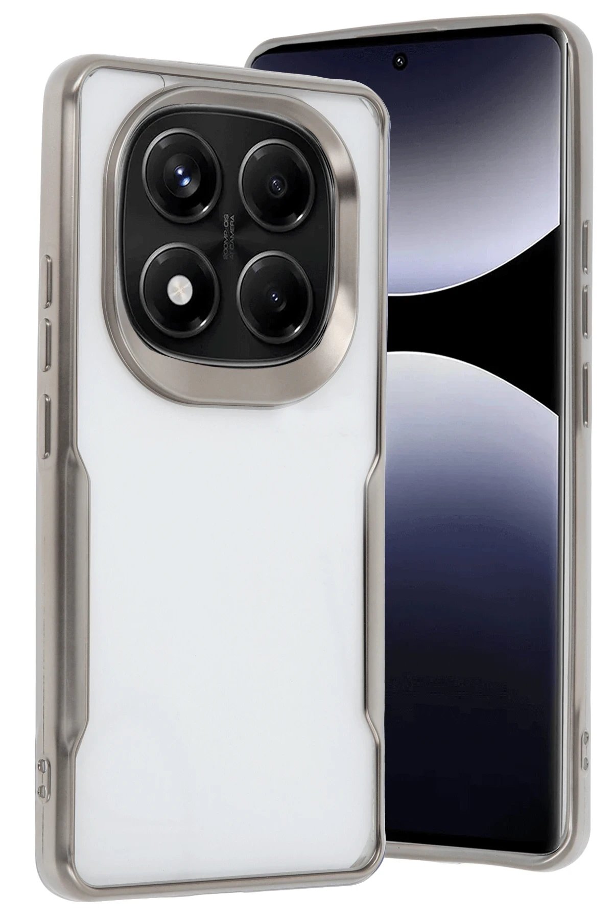 Newface Xiaomi Redmi Note 14 Pro 4G Kılıf Boyi Silikon Kapak - Titan Gri