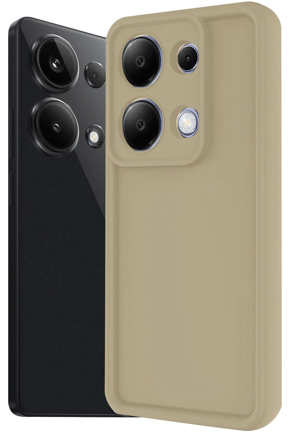 Newface Xiaomi Redmi Note 13 Pro 4G Kılıf Viera Silikon - Krem